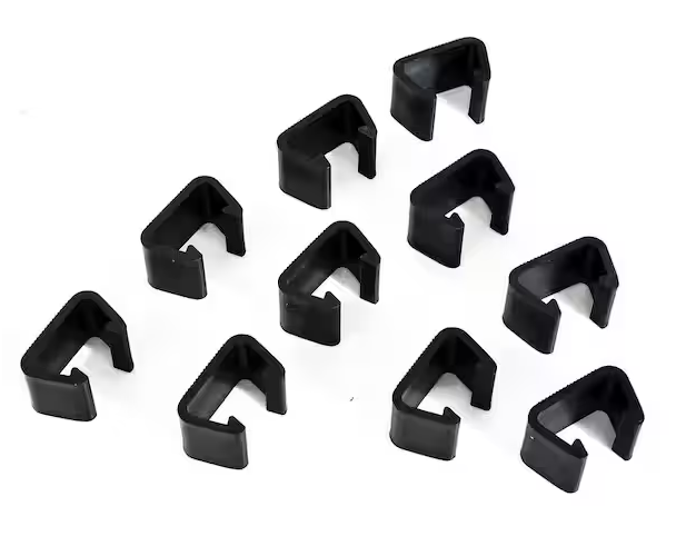 Outdoor Patio Furniture U-Shaped Plastic Clips, Wicker Rattan Sofa Chair Fasteners, Furniture Connection Clips (10 Pack)