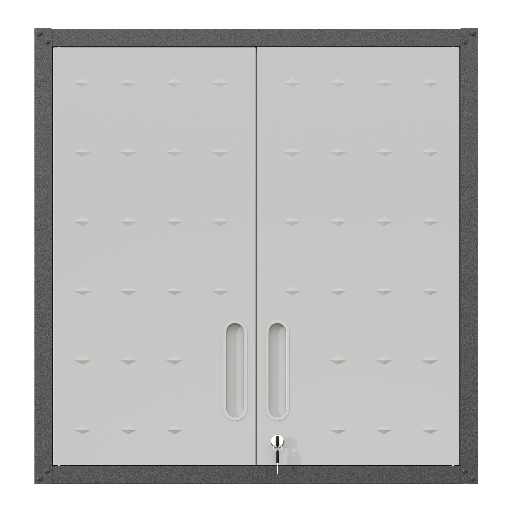 Metal Wall-Mounted Tool Storage Cabinet with Locking Door and 1 Shelf  for Garage Warehouse,Office,Assembly Required