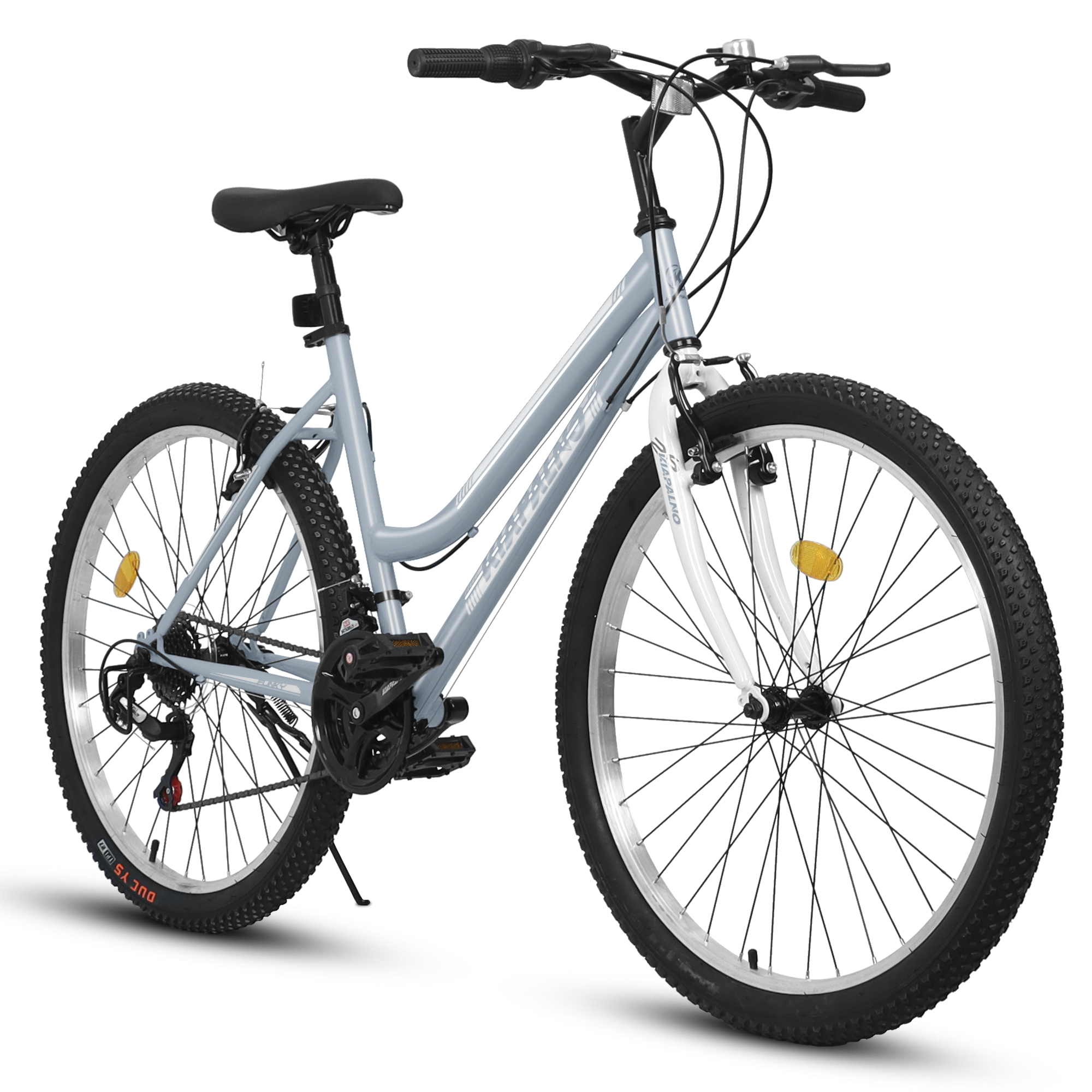 A24337 24 Inch Carbon Steel Frame Mountain Bike,21-Speed Dual V-Brake, Adult and Teens Bicycle for Mountain