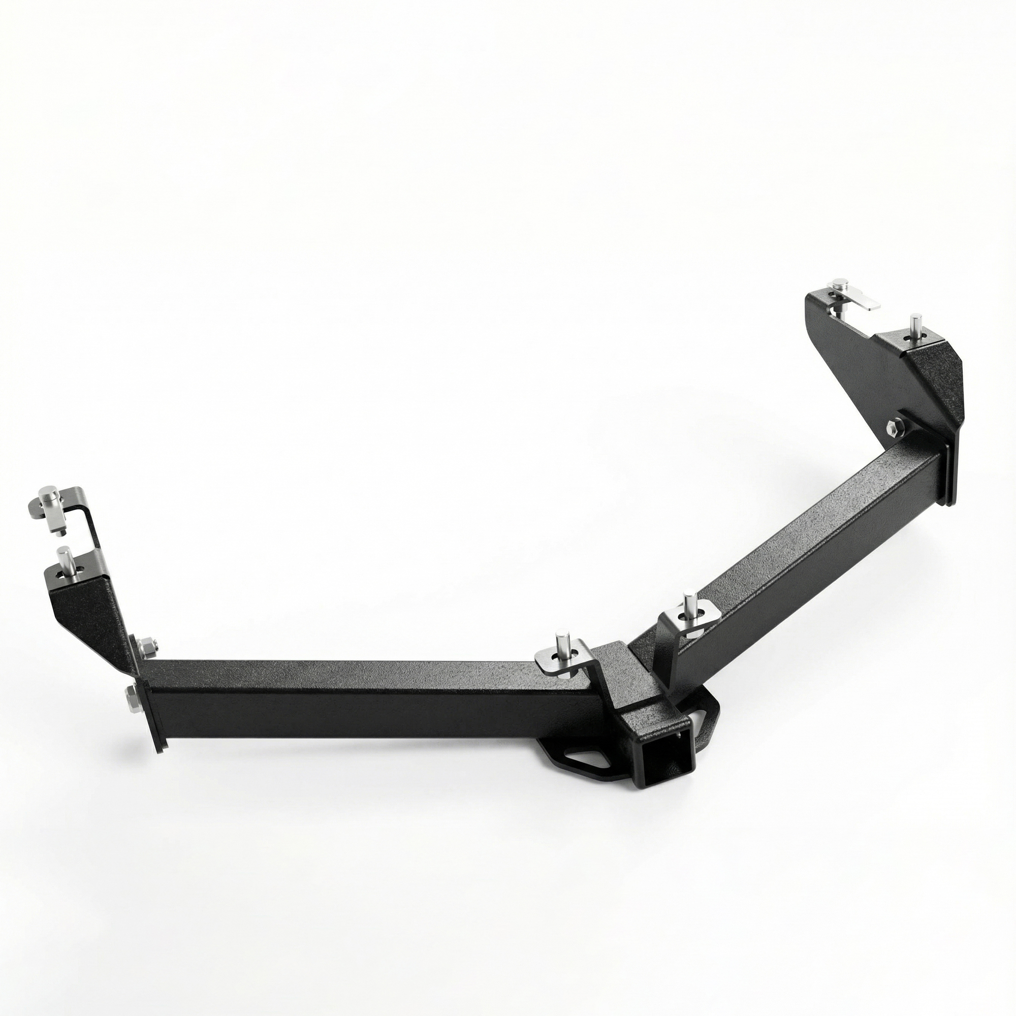 Steel Class 3 Trailer Hitch, 2 Inch Square Receiver, Black, For 1999-2013 Chevrolet Silverado / GMC Sierra 1500, 2001-07