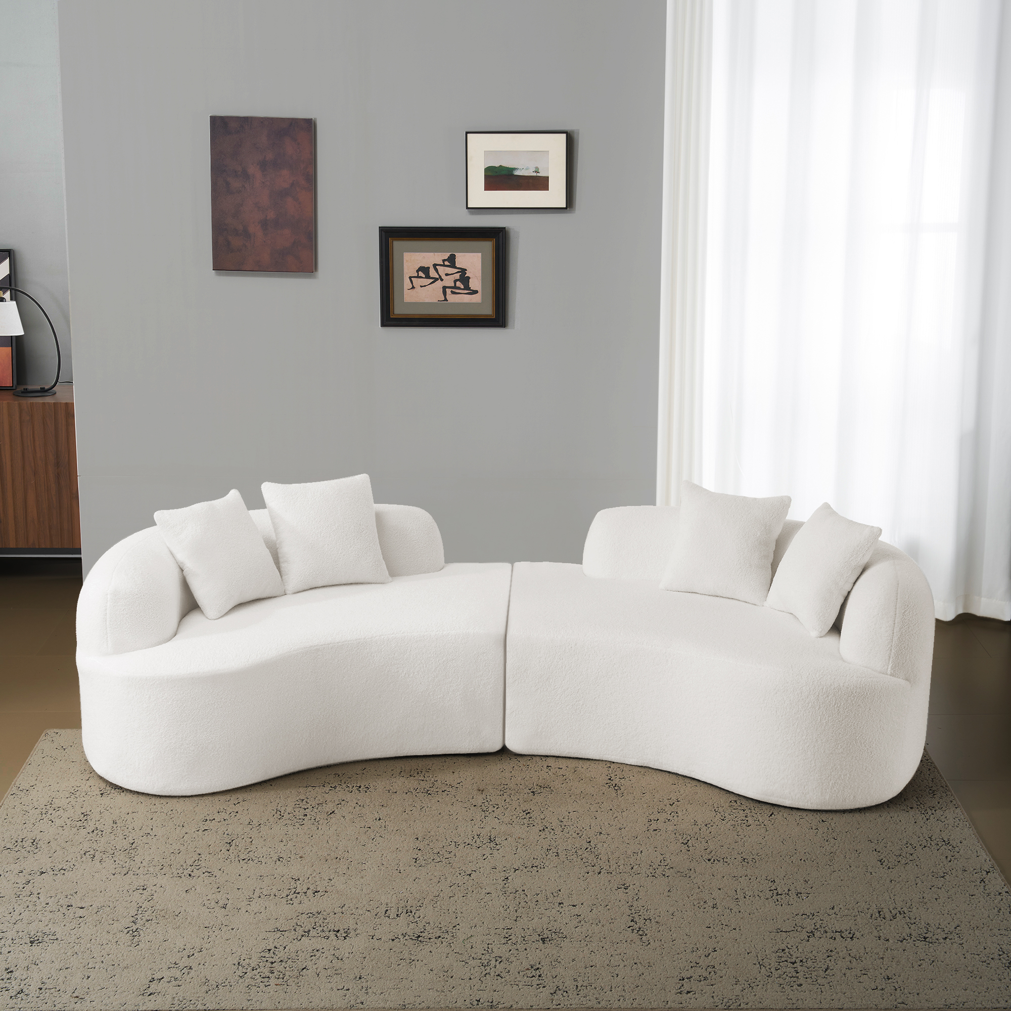 Foam+Spring White Outdoor Seating -  - Perfect for Patio, Lawn, Poolside & Garden