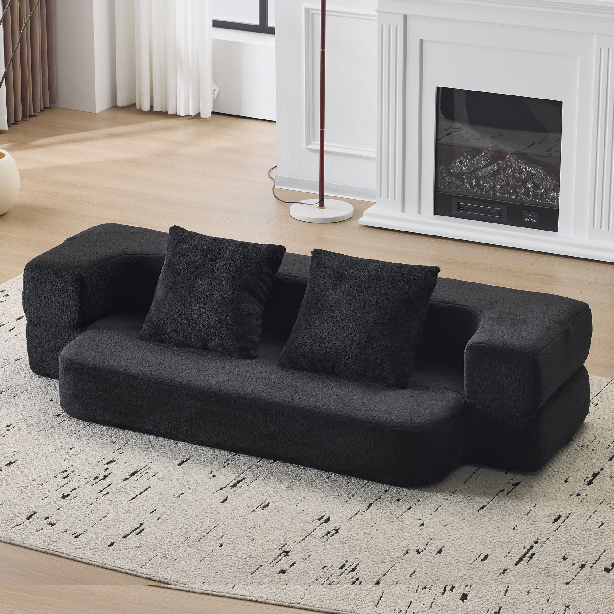 Foam Black Outdoor Seating -  - Perfect for Patio, Lawn, Poolside & Garden