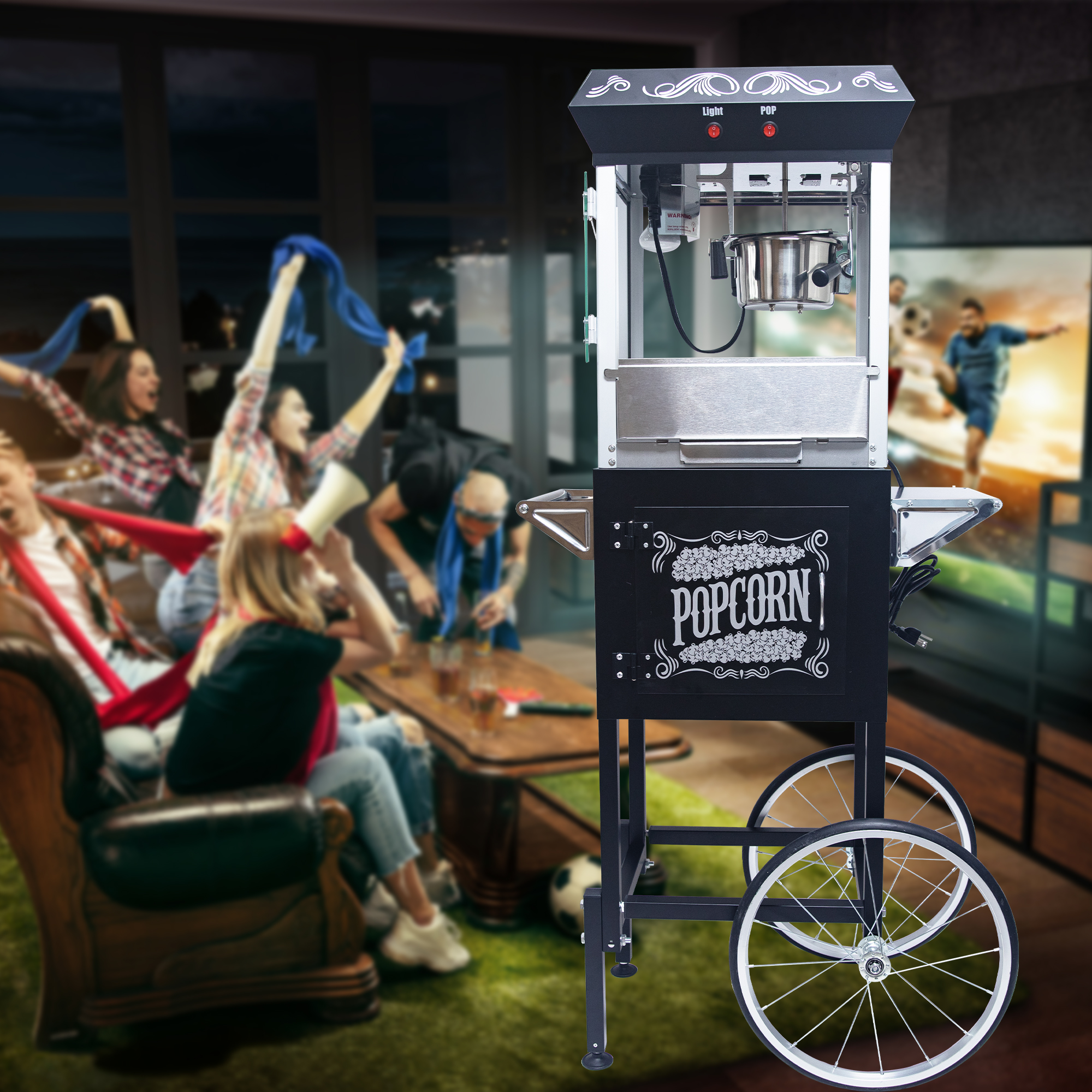 Popcorn Machine with Cart