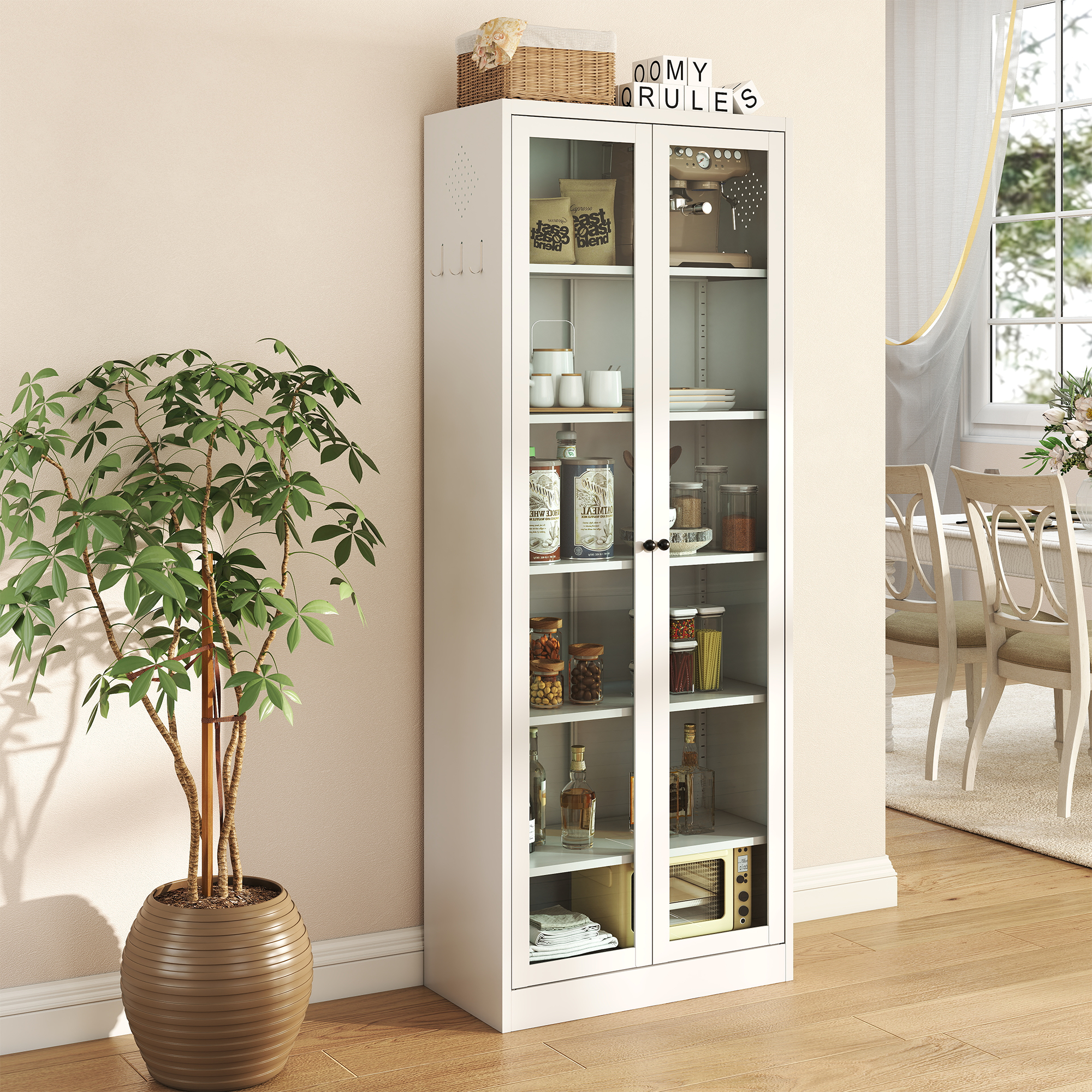 Metal Kitchen Pantry Cabinet - 72