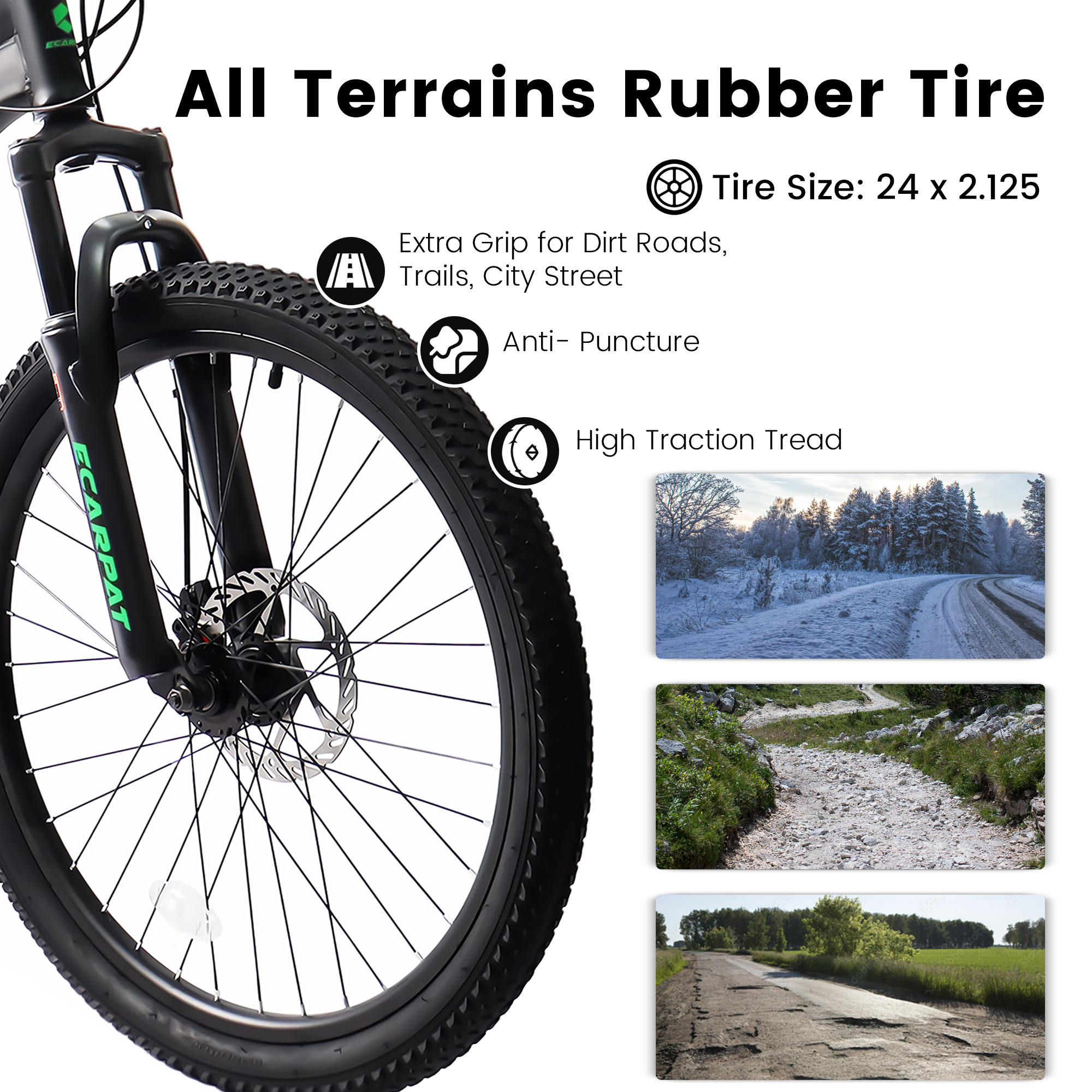 A2460 24 Inch Mountain Bike with Full Suspension, 21 Speed Grip Shifters, High Carbon Steel Frame, Mechanical Disc Brakes, Unisex for Men/Women/ Adults, Ideal for Trails.
