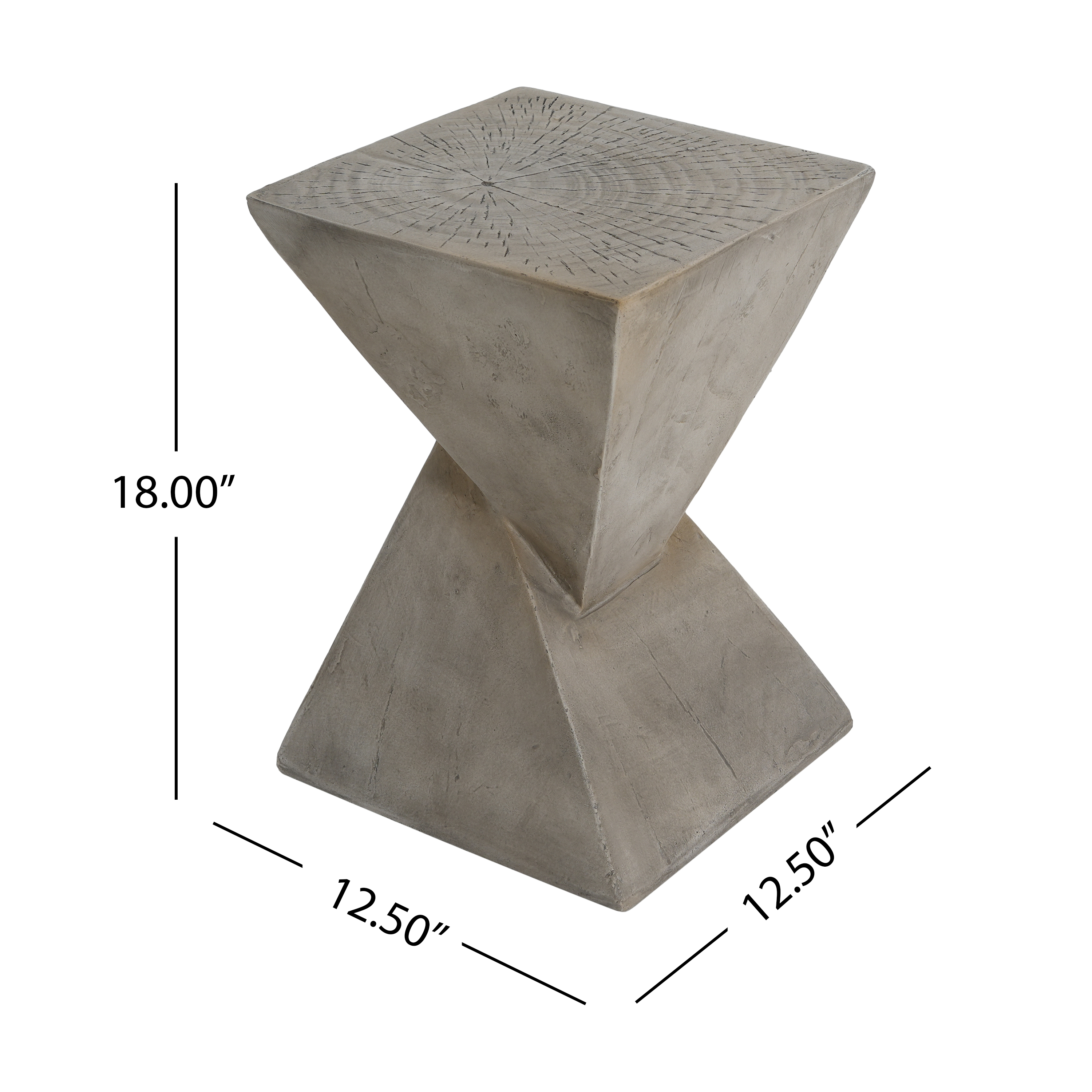 TESS Modern Side Table – Stylish Cent Table Compatible with Living Room, Bedroom, or Office – Versatile Home Furniture with Design and Sturdy Construction,Light gray Color