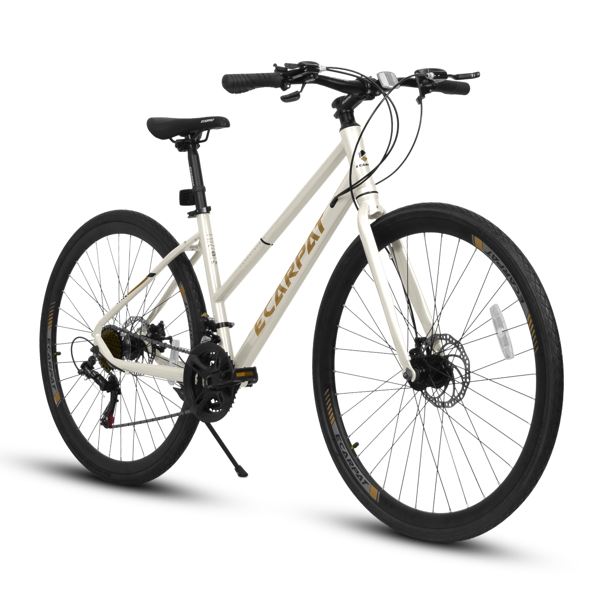 A28250 700Cx35 Road Bike with Aluminum Alloy Wheels, 21-Speed Gear System, Disc Brakes, Wide Tires – Ideal for Urban Commuting and Student Transportation​