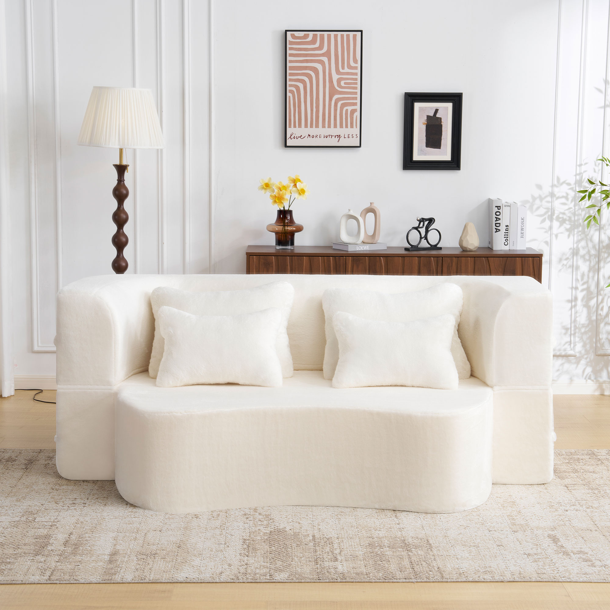 Foam White Outdoor Seating -  - Perfect for Patio, Lawn, Poolside & Garden