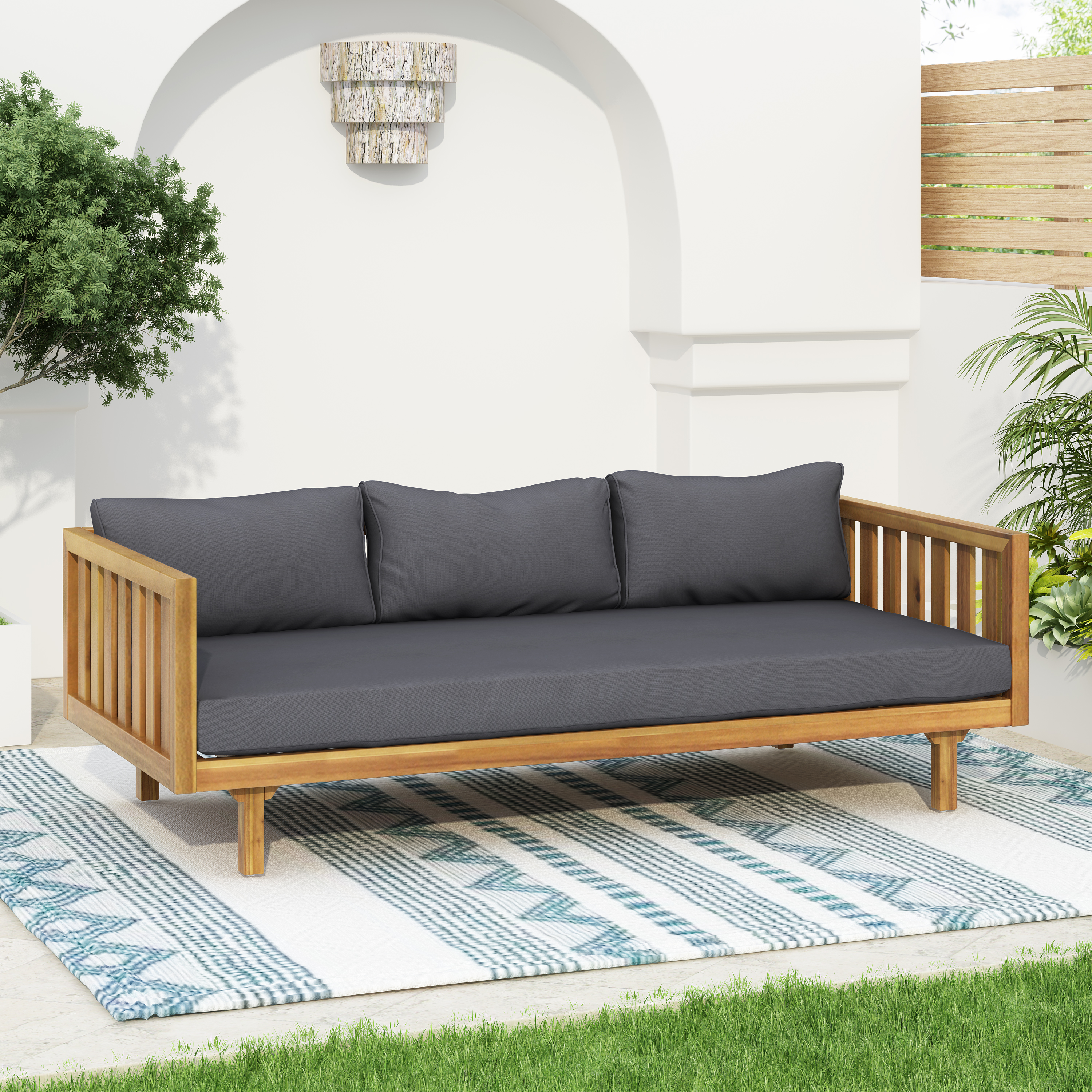 CLAREMONT 3 SEATER DAYBED (DARK GRAY)