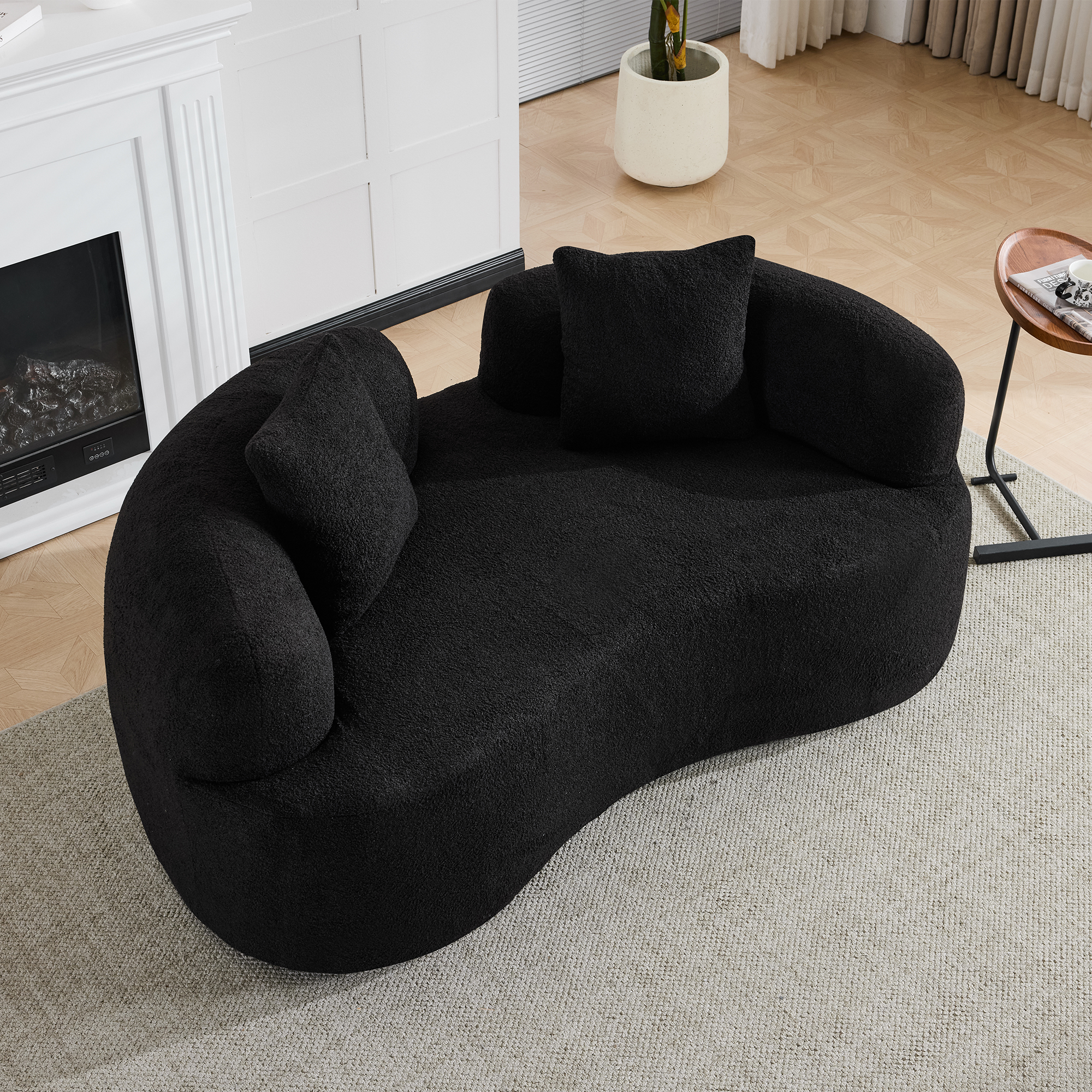Foam+Spring Black Outdoor Seating -  - Perfect for Patio, Lawn, Poolside & Garden