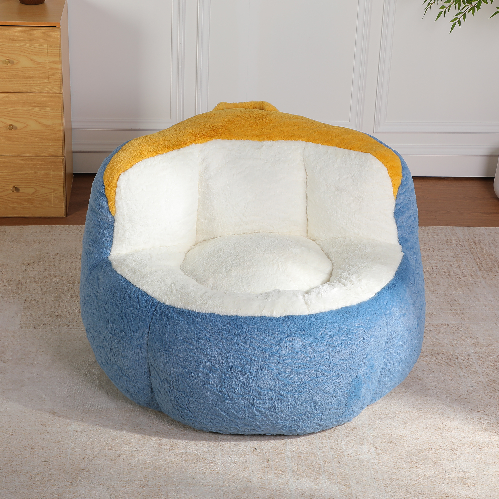faux fur Multicolor Outdoor Seating -  - Perfect for Patio, Lawn, Poolside & Garden
