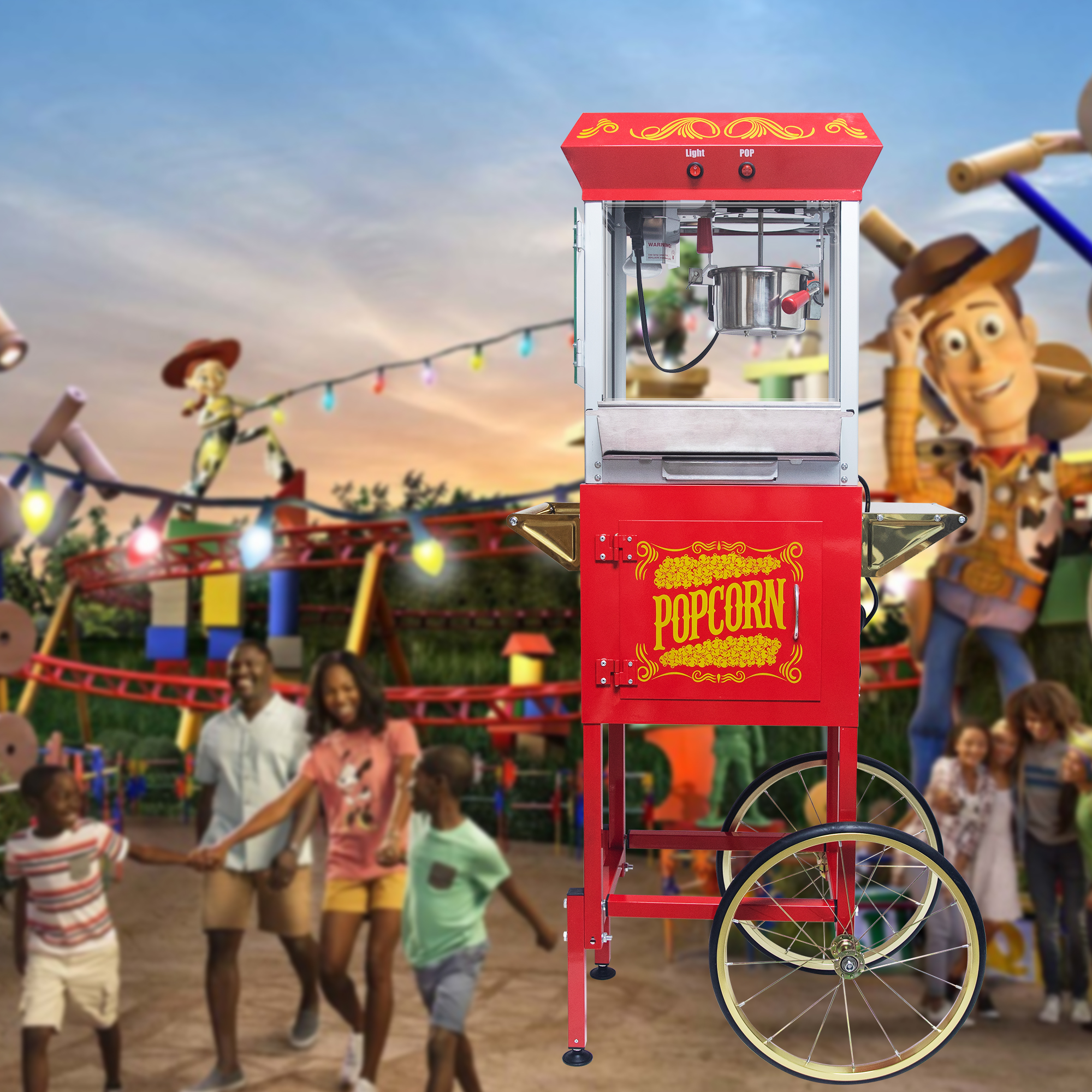 Popcorn Machine with Cart