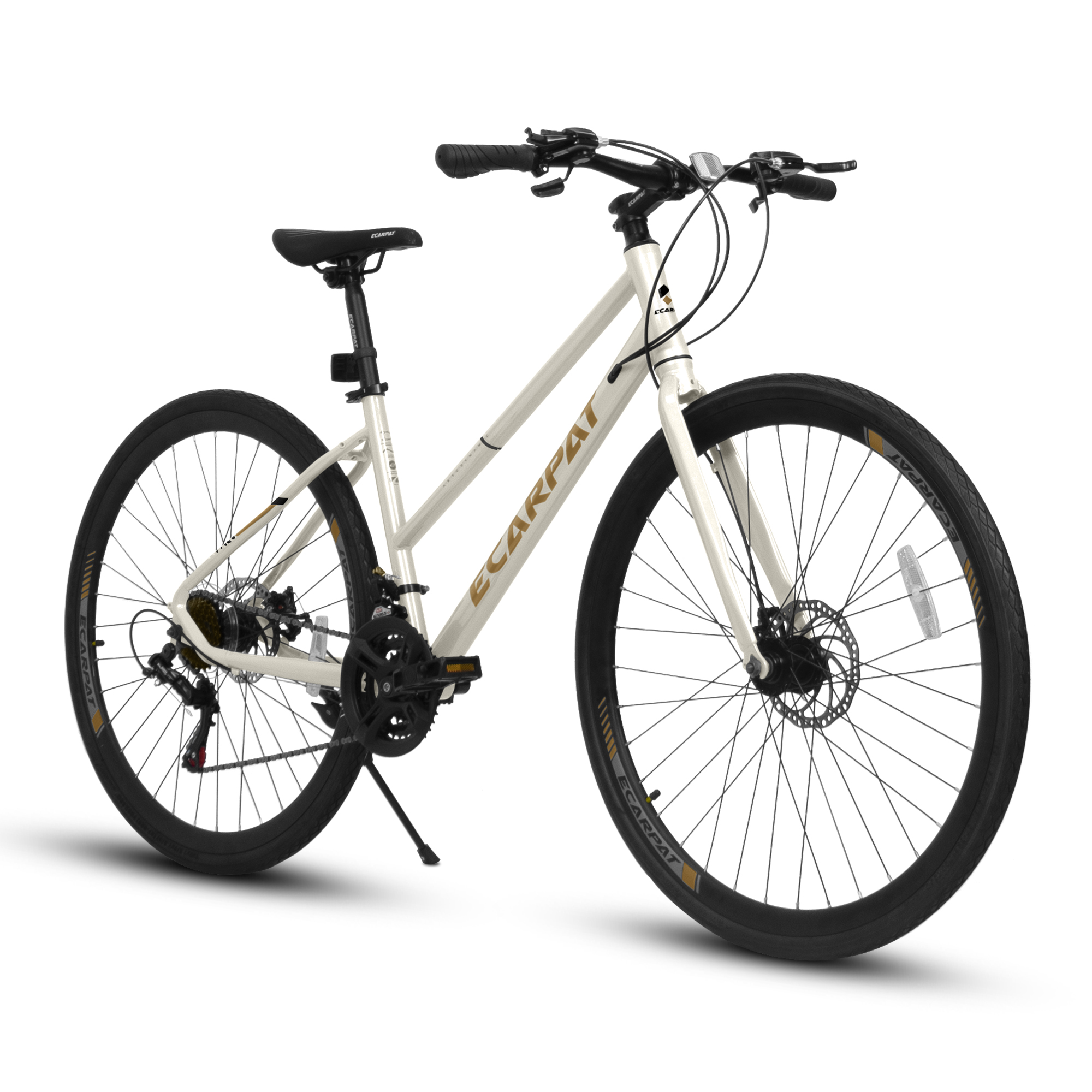 A28250 700Cx35 Road Bike with Aluminum Alloy Wheels, 21-Speed Gear System, Disc Brakes, Wide Tires – Ideal for Urban Commuting and Student Transportation​