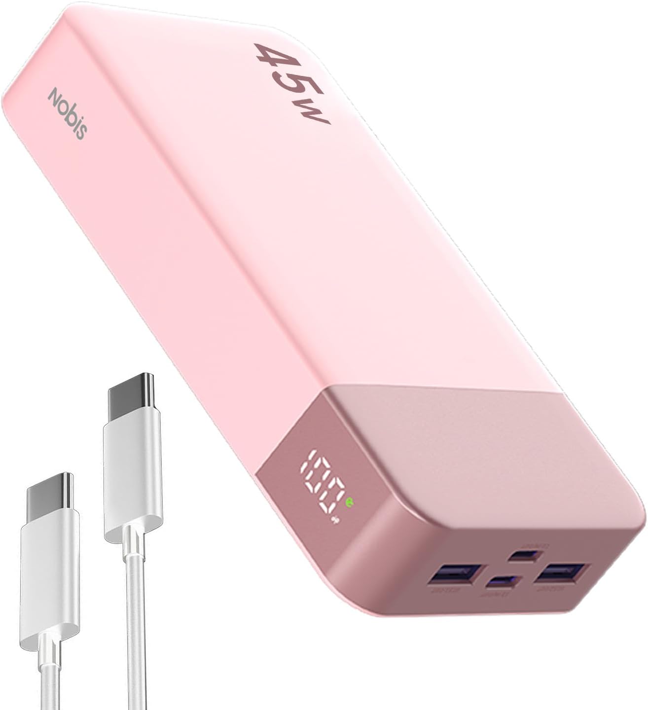 NOBIS 45W 20000mAh Power Bank Fast Charging | 2C+2A Battery (Black/Blue/Green) | MAP $34.99 | Not for Sale on Amazon