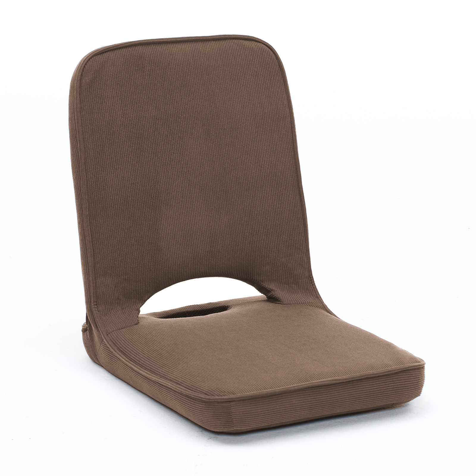 Floor Chair with Adjustable Back Support, Foldable Padded Gaming Floor Seat for Adults & Kids, Multi-Position Meditation Chair with Corduroy Cover for Reading, Gaming & Watching TV (Grey)