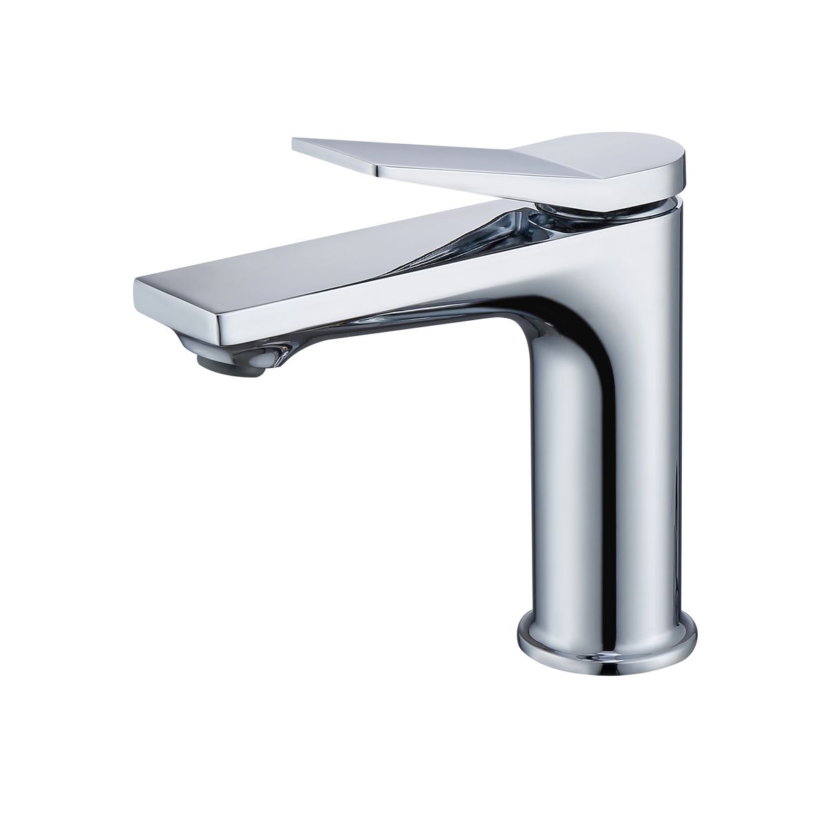 Chrome Single Hole Bathroom Faucet,Laundry Vanity Sink Faucet with Two 9/16