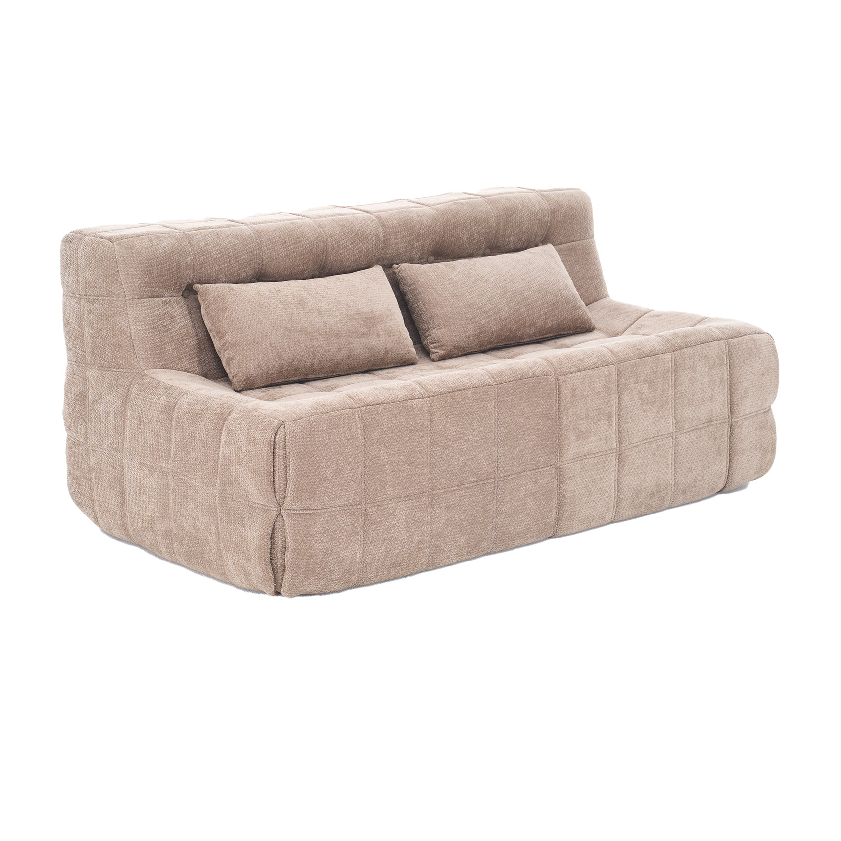 Single Floor Sofa Chair, Boneless Sofa Cloud Couch, Chenille Modular Accent Chair with High Resilience Sponge for Living Room Bedroom No Assembly Required Coffee | Bonless sofa