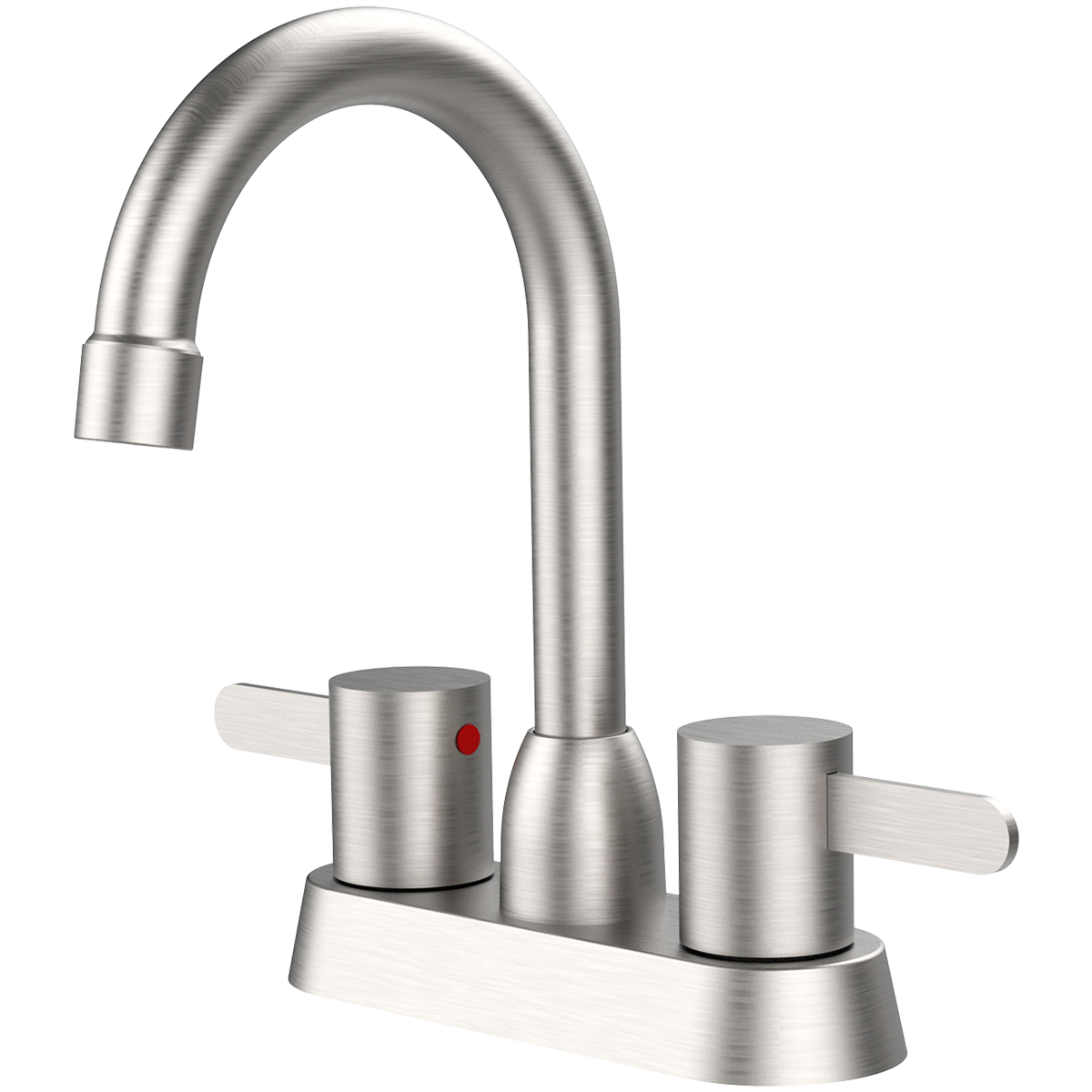 2 Handles Bathroom Sink Faucet, Matte Black Centerset RV Bathroom Faucets for 2/3 Hole