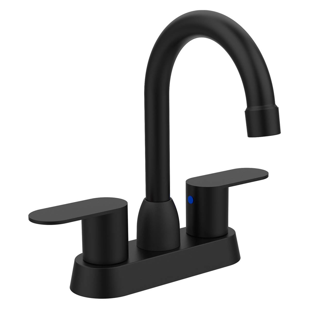 Bathroom Faucet Brushed Nickel 2-Handle Bathroom Sink Faucet 360 Degree High Arc Swivel Spout Centerset 4 Inch Vanity Faucet RV Bathroom Faucet 2/3 Holes Lavatory Faucet