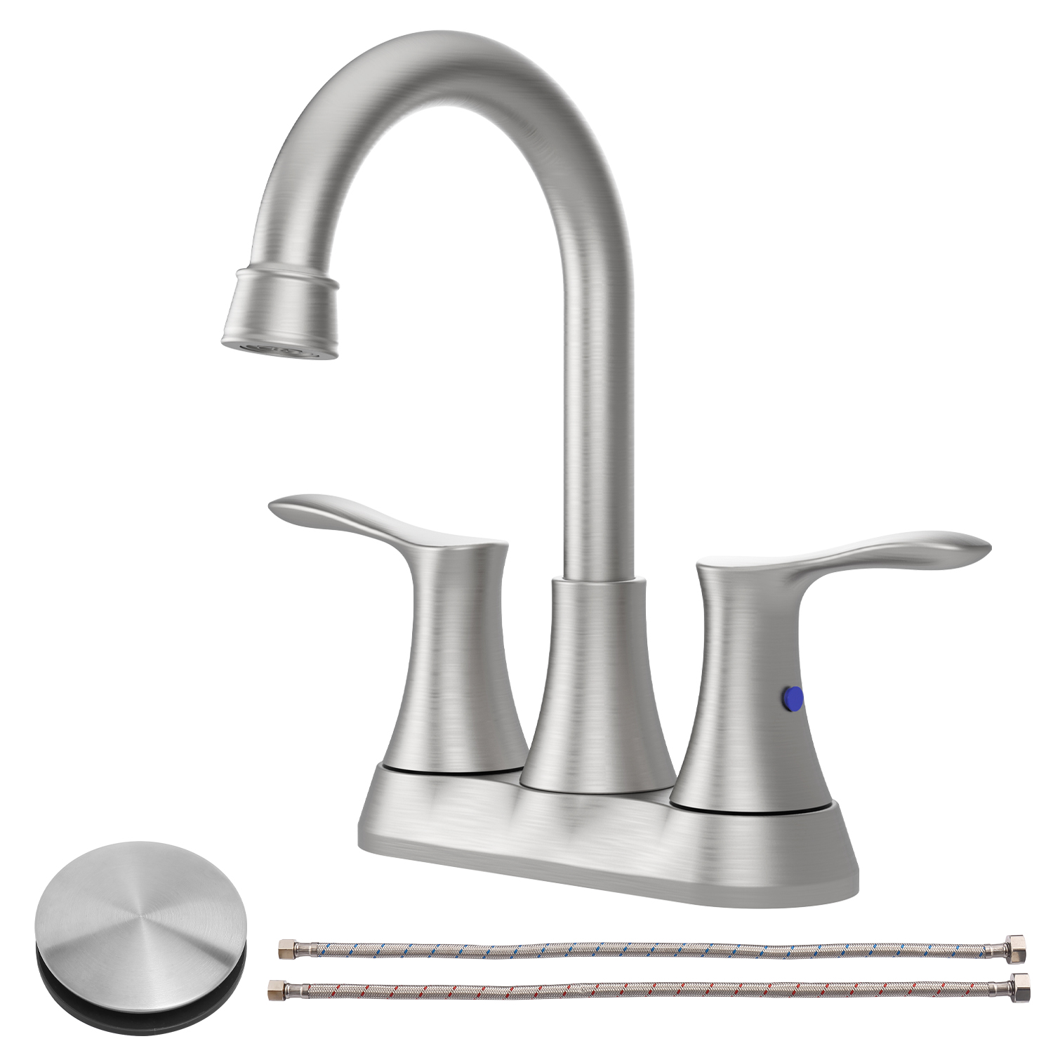 Bathroom Faucet Brushed Nickel, 4