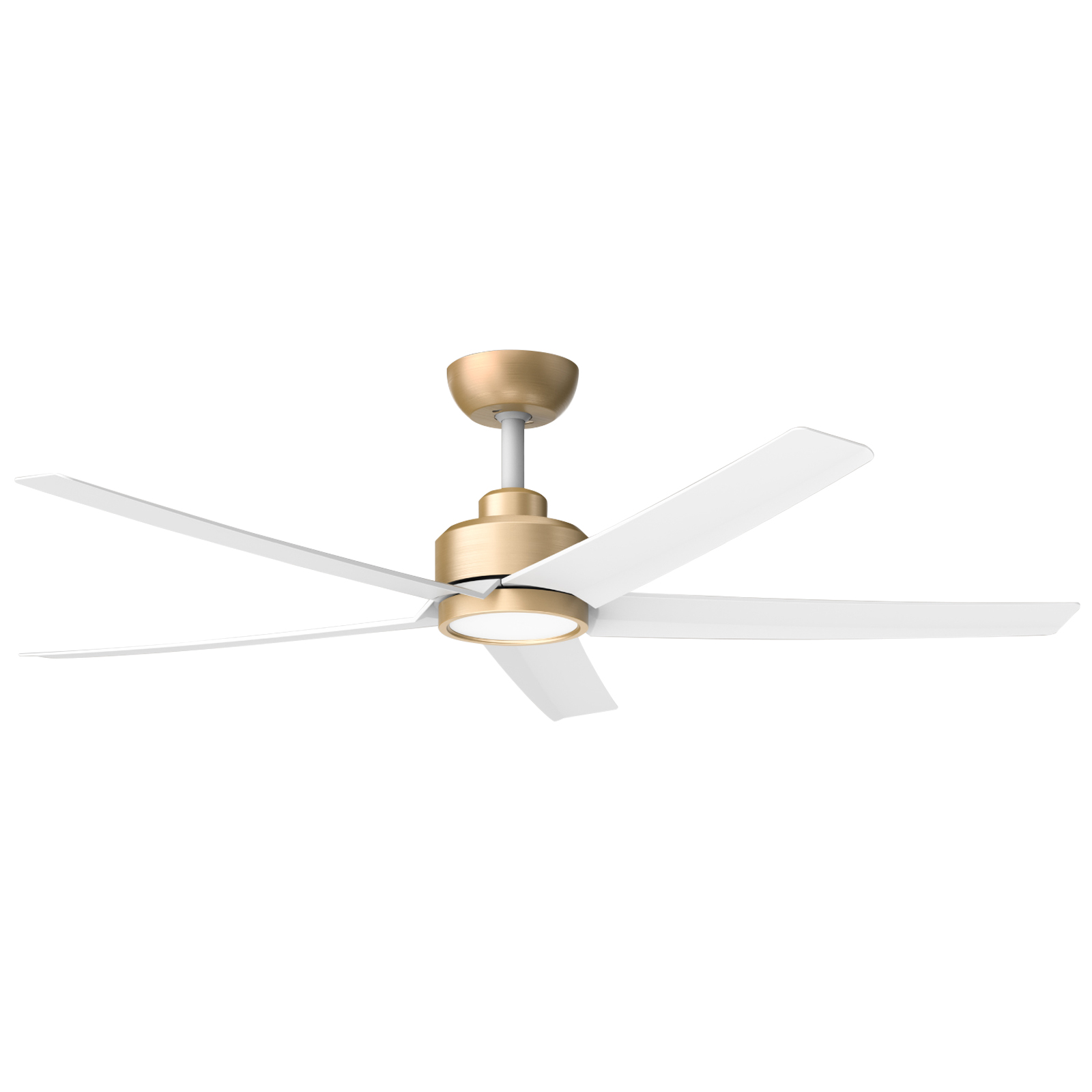 52 inch Ceiling Fans with Lights, Large Air Volume Ceiling Fans with Reversible Quiet DC Motor and Remote, 5D-W5, 5X-W5