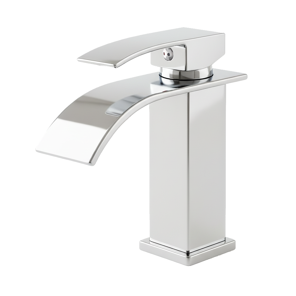 Single Handle Bathroom Faucet Lavatory Faucet Stainless Steel Single Hole-TP, Brushed Nickel