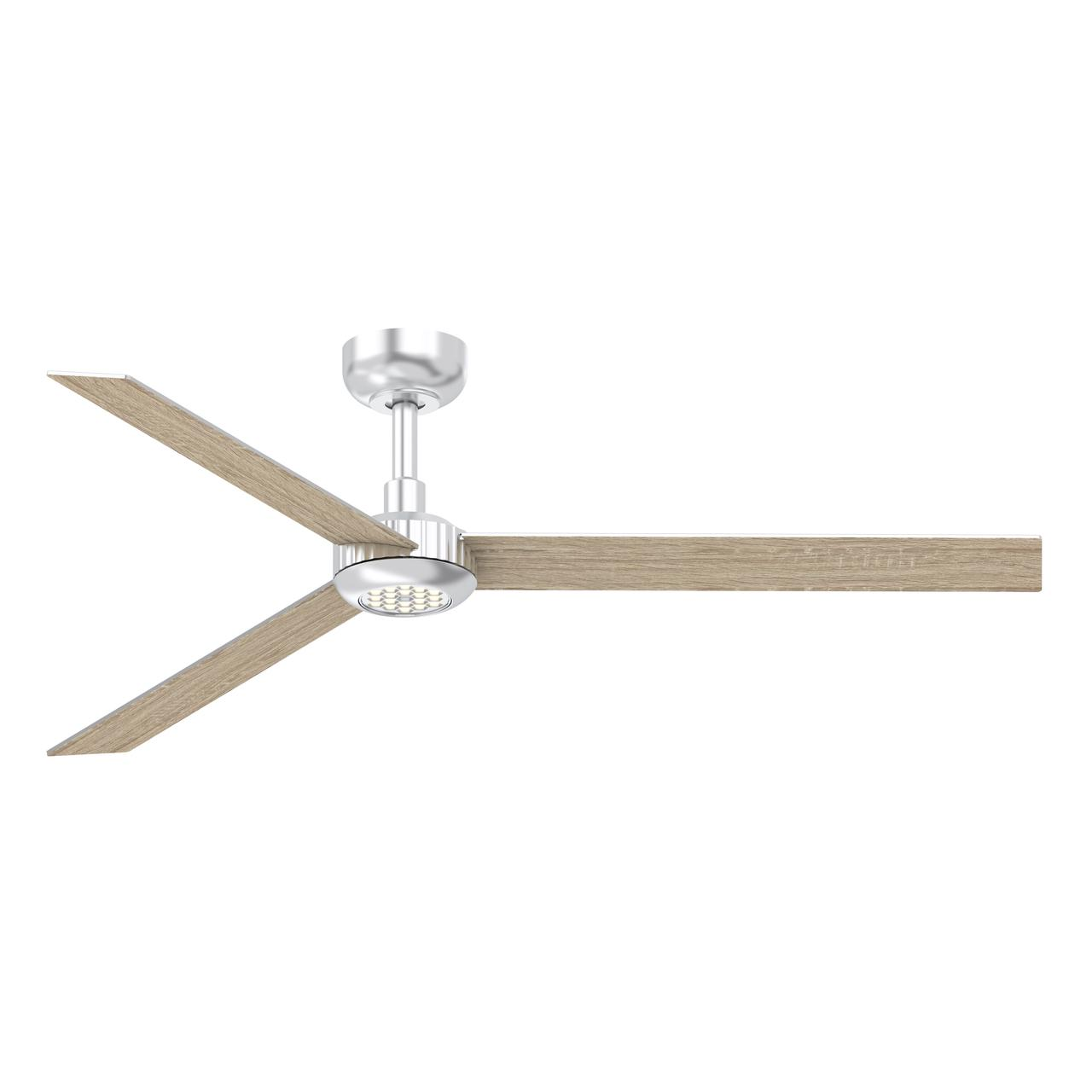 52 inch Modern Ceiling Fan with Lights,Remote Control, 3 Plywood Blades,6-Speed,Dimmable, Noiseless Reversible DC Motor,Indoor/Outdoor Ceiling Fan for Living Room Bedroom patio, 3D-X3
