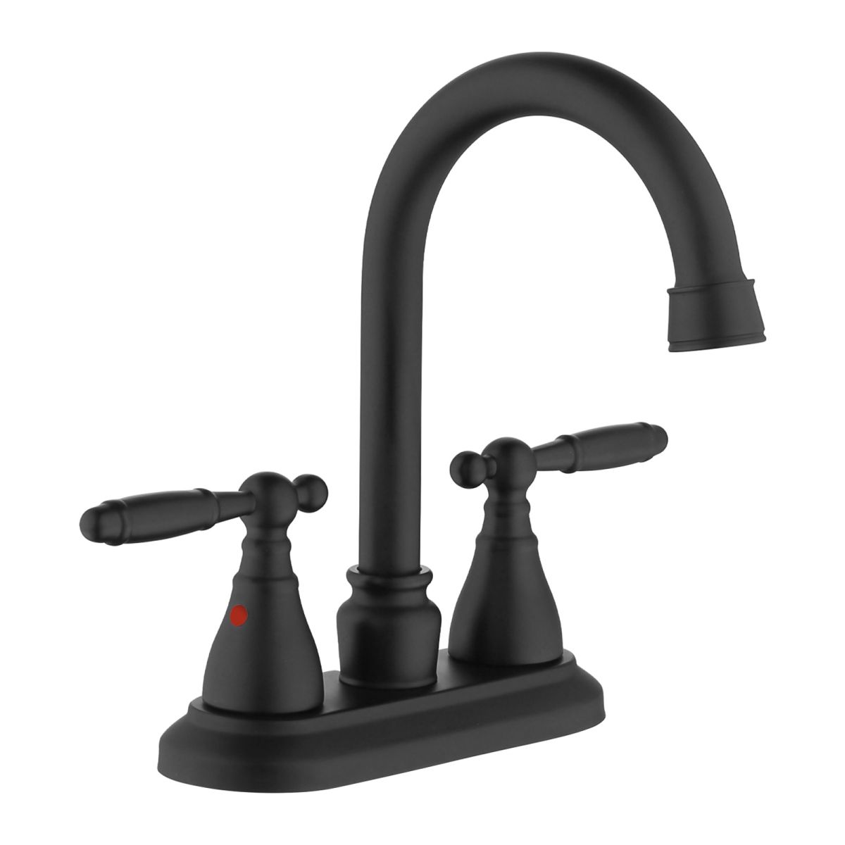 Bathroom Faucet Brushed Nickel 360 Degree High Arc Swivel Spout 4 in Centerset Vanity Faucet Modern Bathroom Faucets 2/3 Holes Lavatory Faucet NOT INCULED Drain