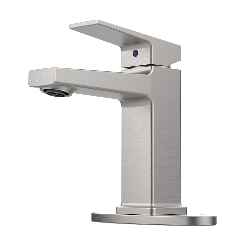Matte Black Single Handle Bathroom Faucet with Deck For 1 or 3 Holes,Laundry Vanity Sink Faucet with Two 9/16