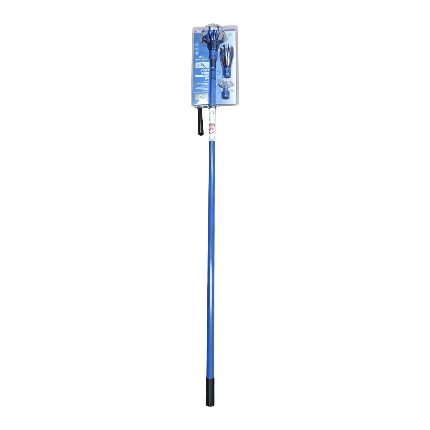 Bulb Changer Kit with 11 FT Pole, Lightweight High Ceiling Bulb Remover Tool, Dual Gripper Heads for Standard Light Bulbs, Blue