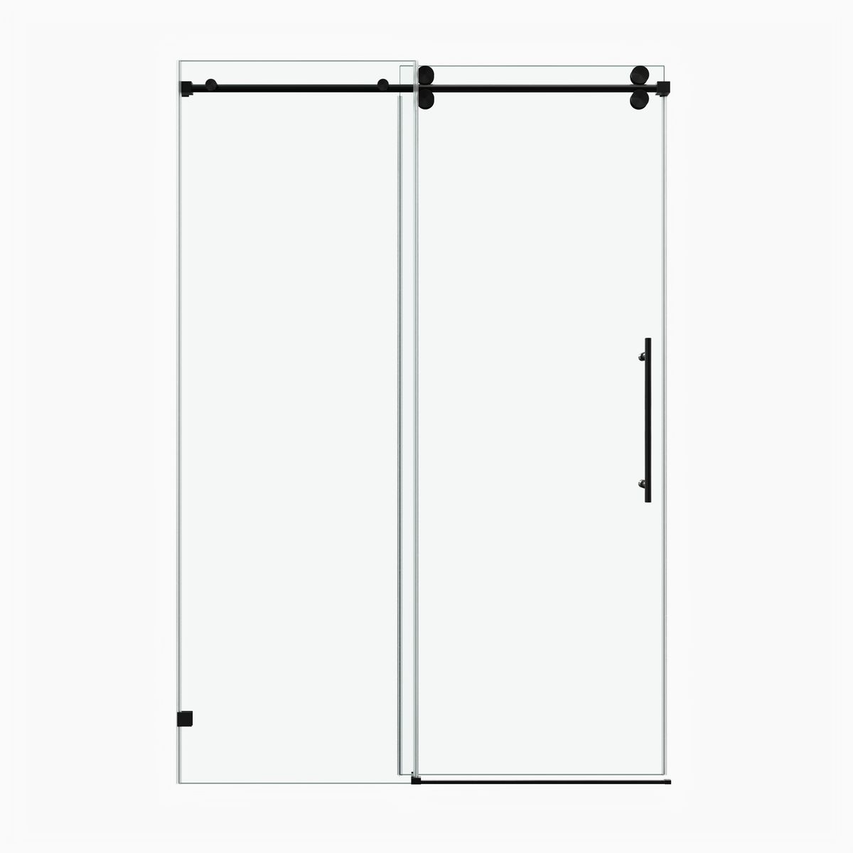 淋浴门 54x76 Matte Black 家用