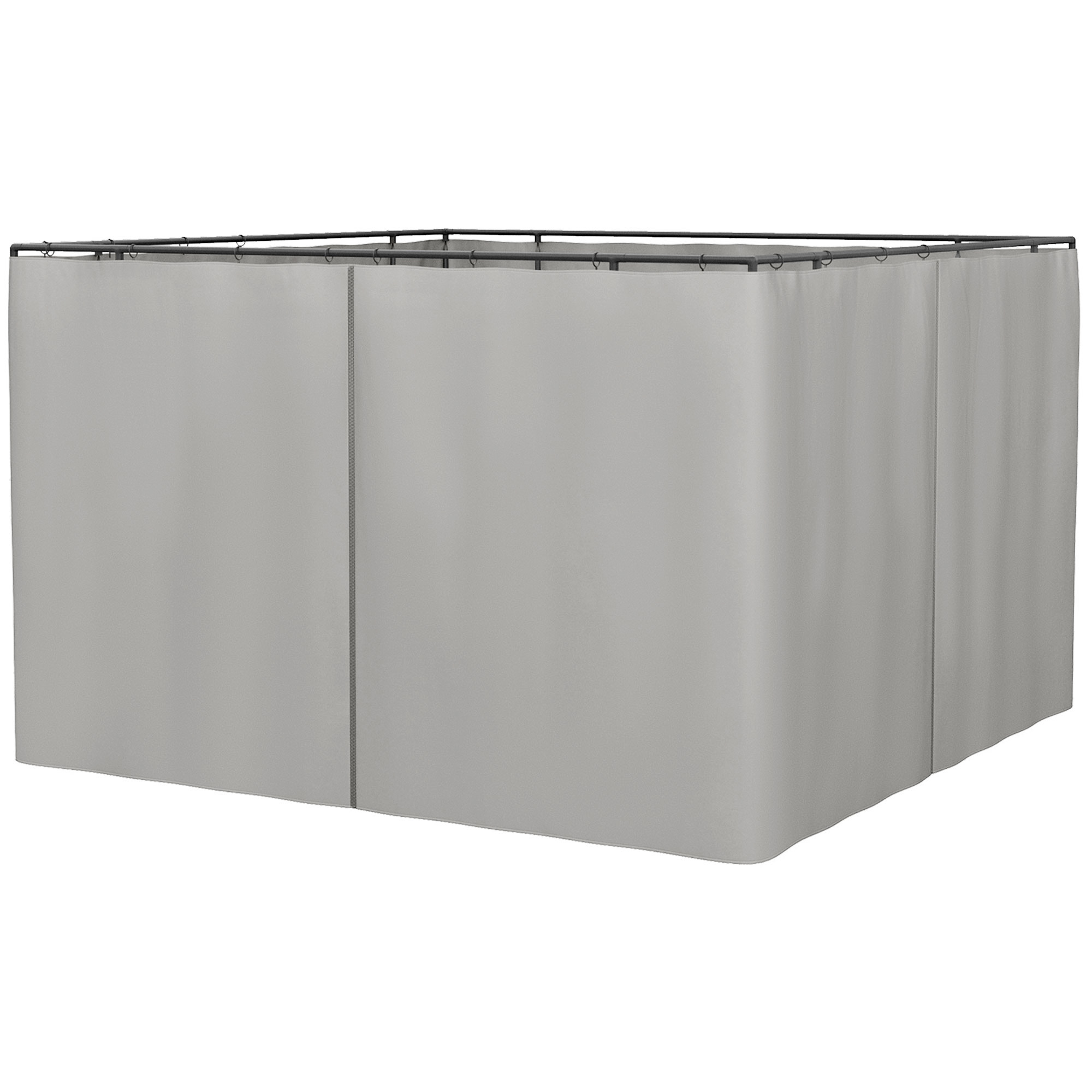 Set of Four 3 x 3m Gazebo Replacement Walls - Light Grey (Drop Shipping Only, Not for Amazon)