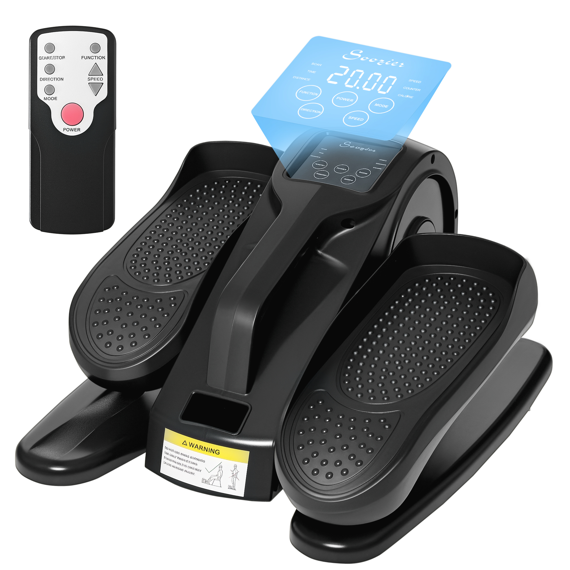 Soozier Foot Pedal Exerciser Mini Rehabilitation Bike w/ Adjustable Speed, LCD Display (Drop Shipping Only, Not for Amazon)