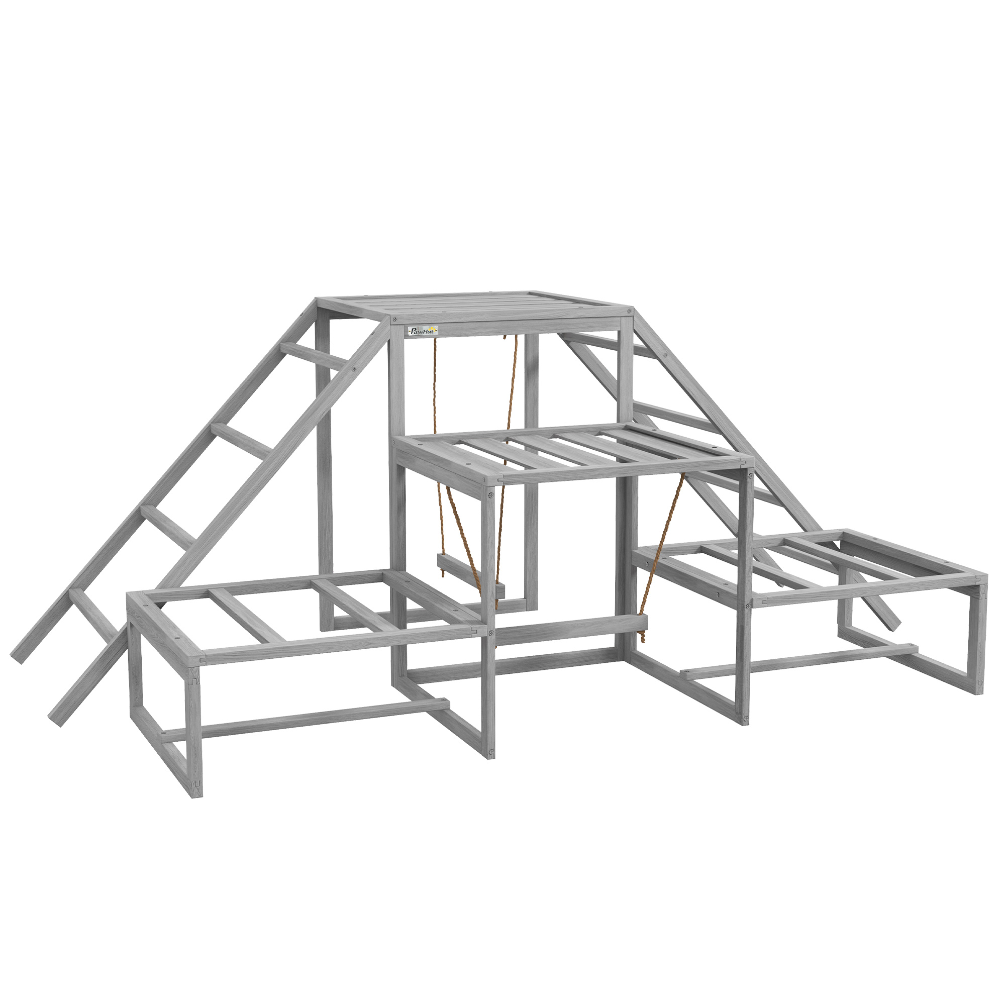 Chicken Roost Toys for Chickens Hens, Coop Accessories with Wood Stand, Ladder Platforms, for 10-15 Chickens (Drop Shipping Only, Not for Amazon)