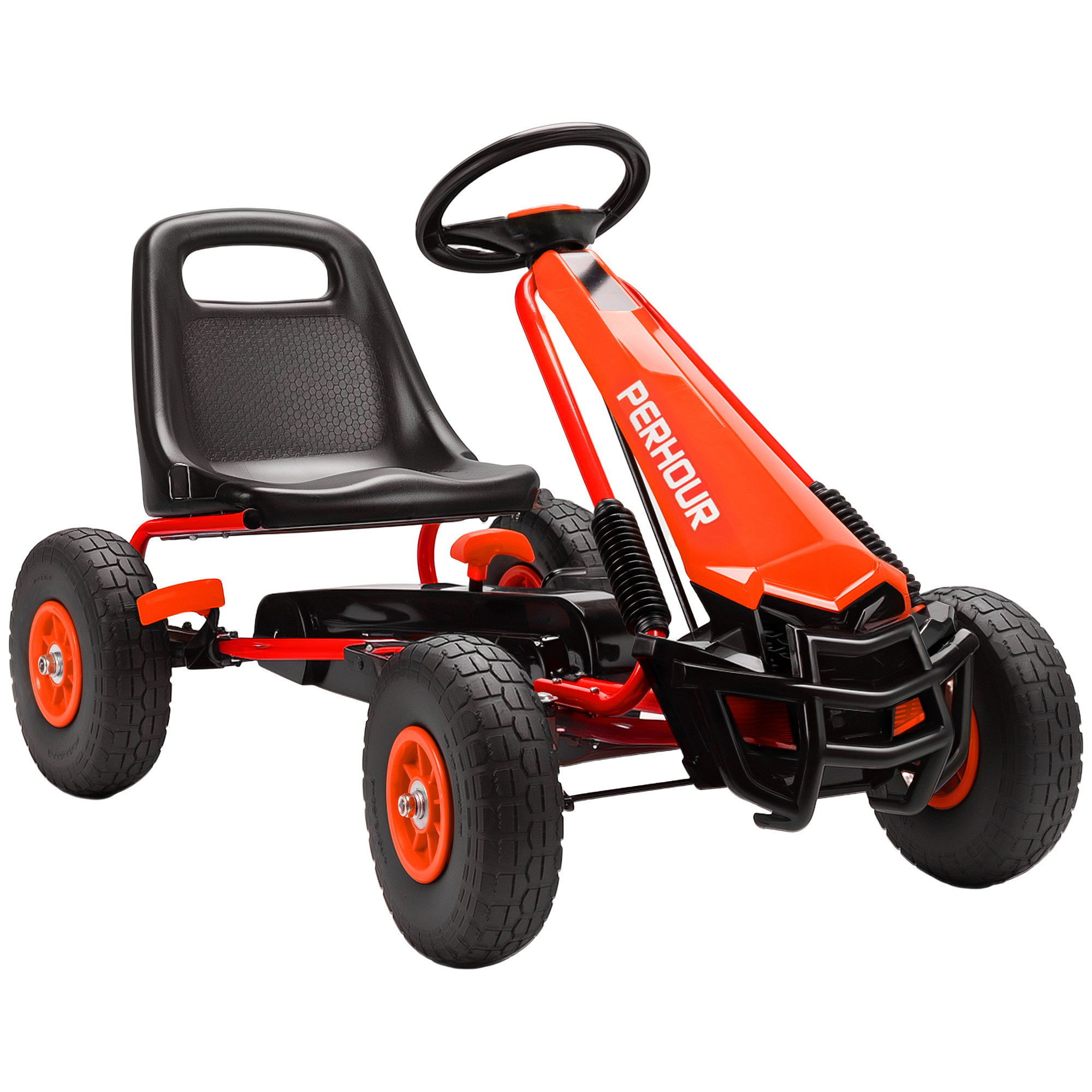 Kids Pedal Go Kart with Adjustable Seat, EVA Tyres, Manual Clutch, Brake, Go Kart for Kids 3-8 Years, Blue (Drop Shipping Only, Not for Amazon)