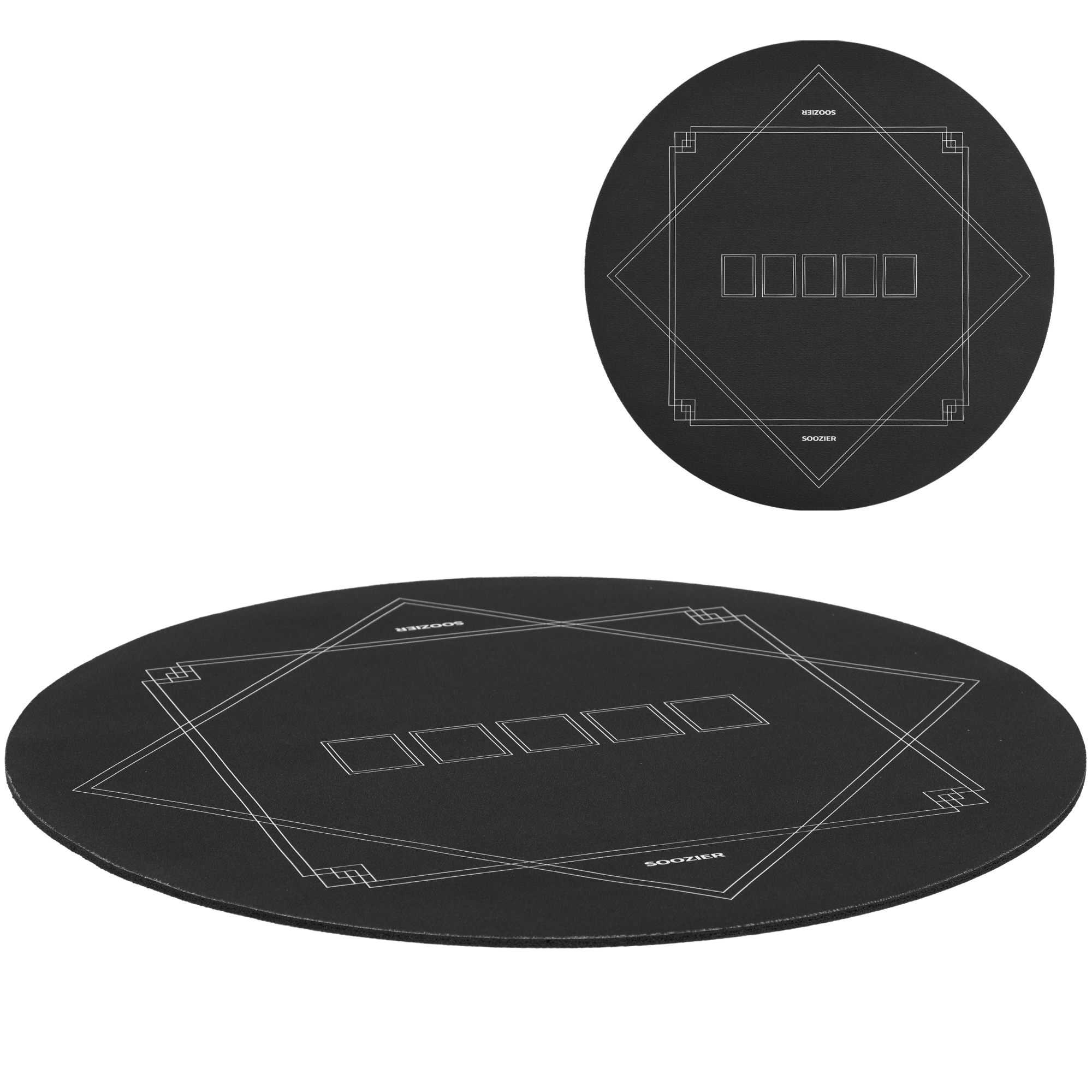 Poker Mat Texas Hold'em Poker Table Top with Non-Slip Bottom Dark Green (Drop Shipping Only, Not for Amazon)