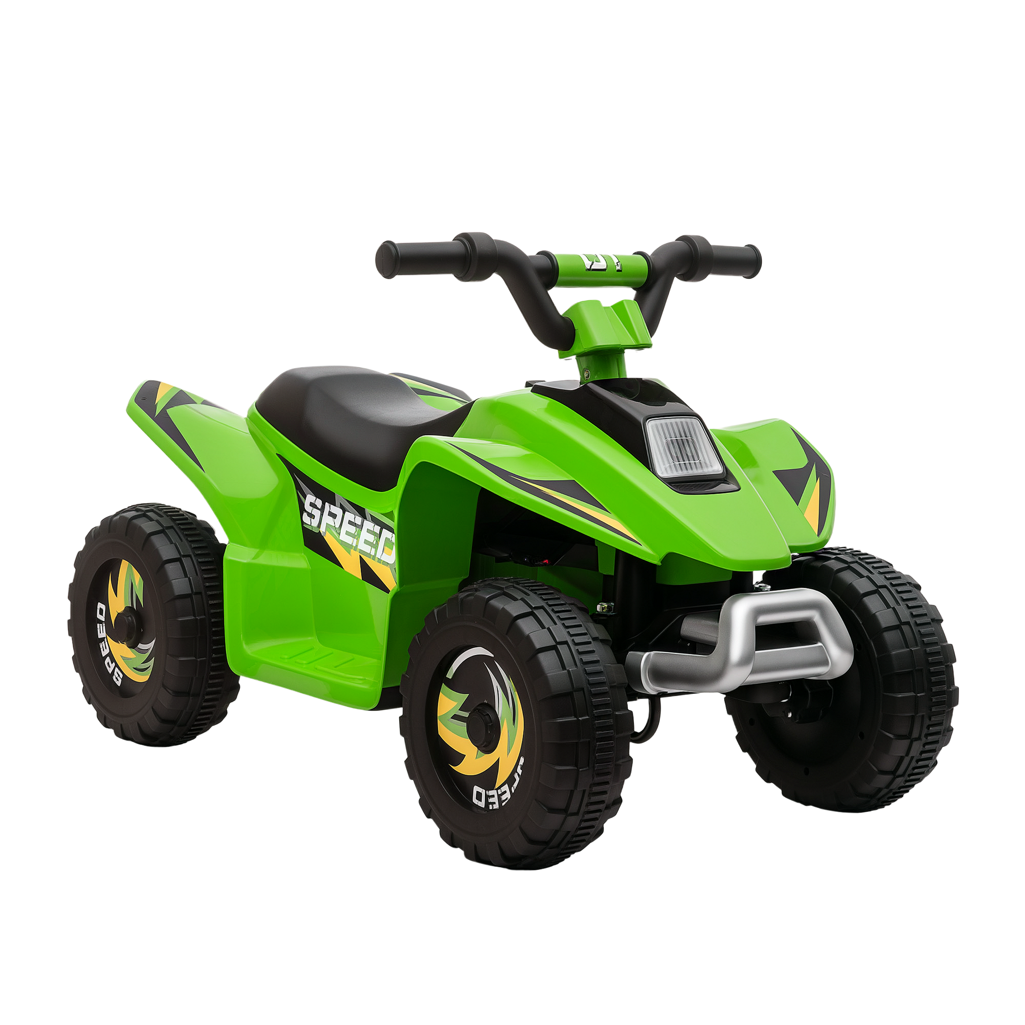 6V Kids ATV Ride on 4-Wheeler Car, Electric Quad Toy Battery Powered Vehicle with Forward/ Reverse Switch for 18-36 Months Old Toddlers, Green (Drop Shipping Only, Not for Amazon)