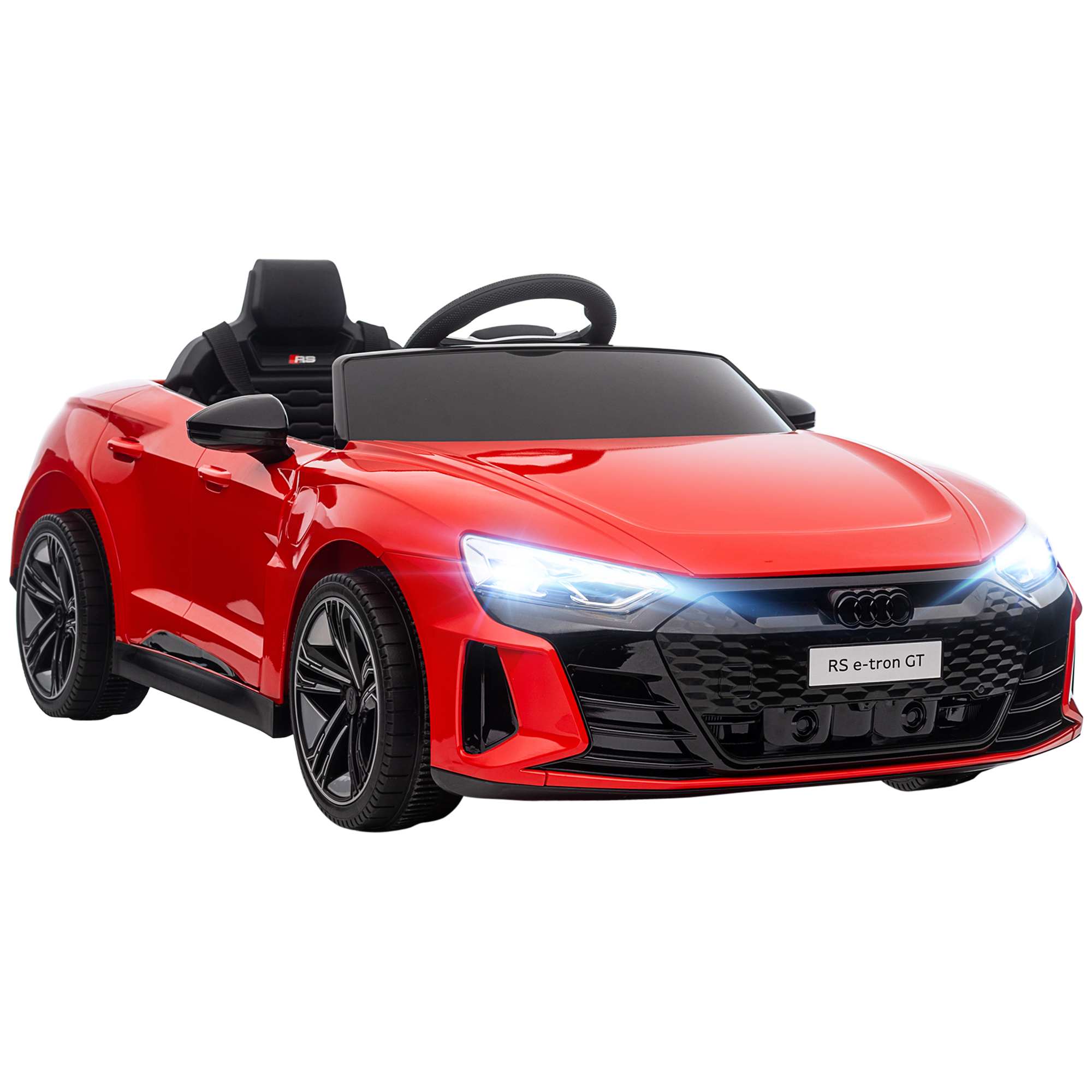 Licensed Audi RS e-tron GT 12V Ride On Car Truck for Kids, Electric Car Ride On Vehicle w/Parent Remote Control, Music, Lights, for Toddlers, Red (Drop Shipping Only, Not for Amazon)