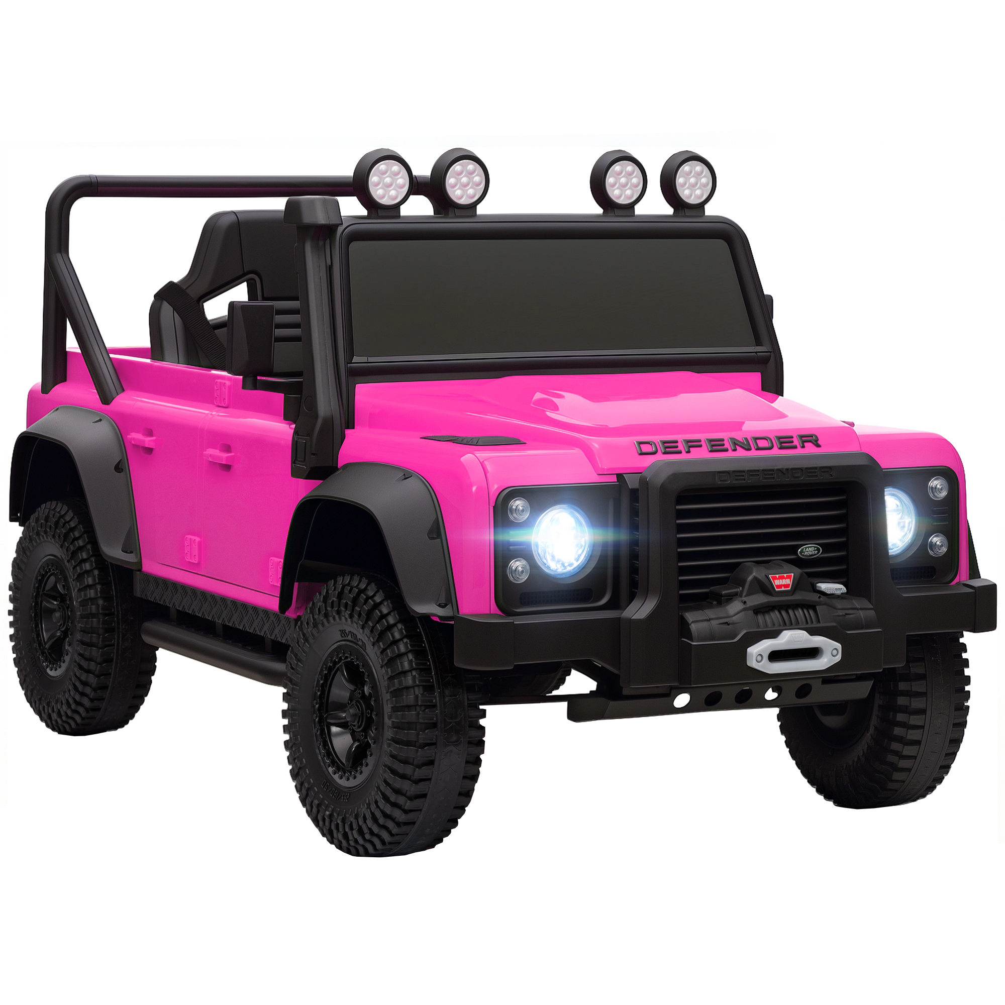 Land Rover Licensed Electric Car for Kids with Remote Control, Dual Motors, Spring Suspension, LED Lights, Dark Green (Drop Shipping Only, Not for Amazon)