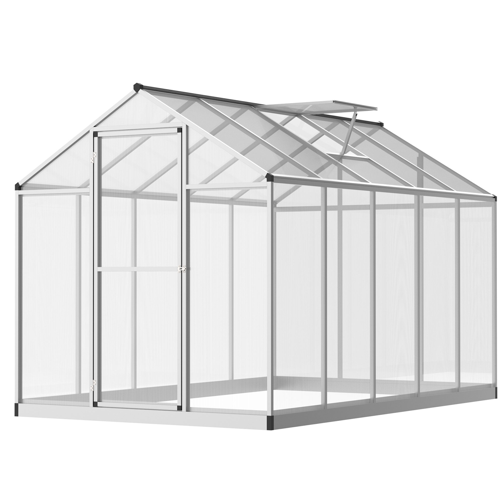303x183x195cm Clear Polycarbonate Sheet Walk-In Greenhouse (Drop Shipping Only, Not for Amazon)