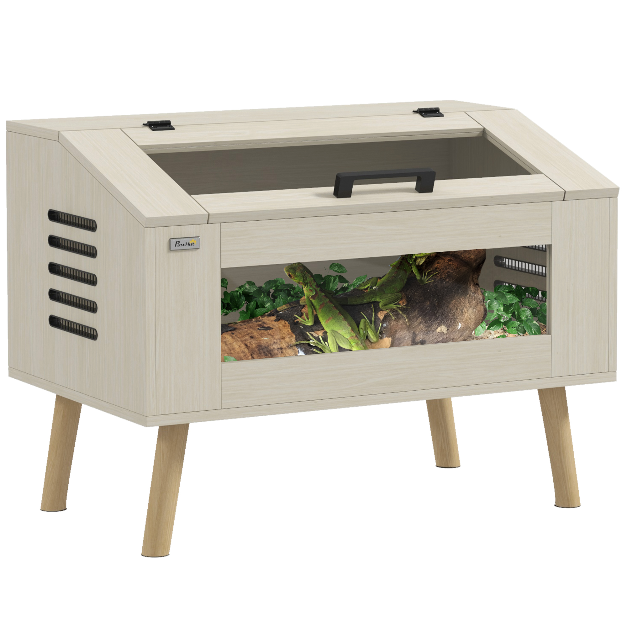 111L Vivarium for Snakes, Lizards, Horned Frogs, Chameleons, Hamsters, Gerbils with Tempered Glass Windows (Drop Shipping Only, Not for Amazon)
