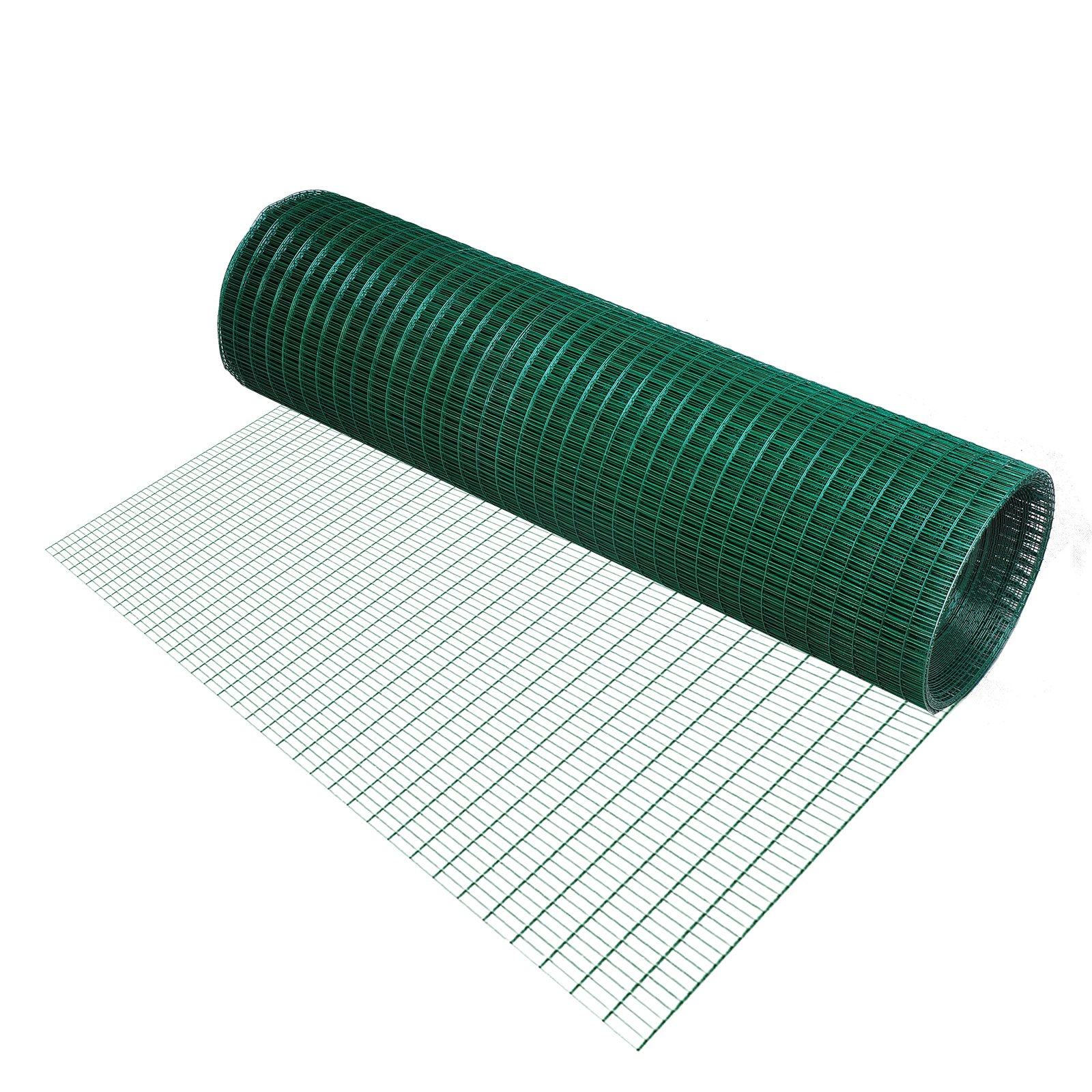 PVC Coated Welded Wire Mesh Fencing Chicken Poultry Aviary Fence Run Hutch Pet Rabbit 30m Dark Green (Drop Shipping Only, Not for Amazon)