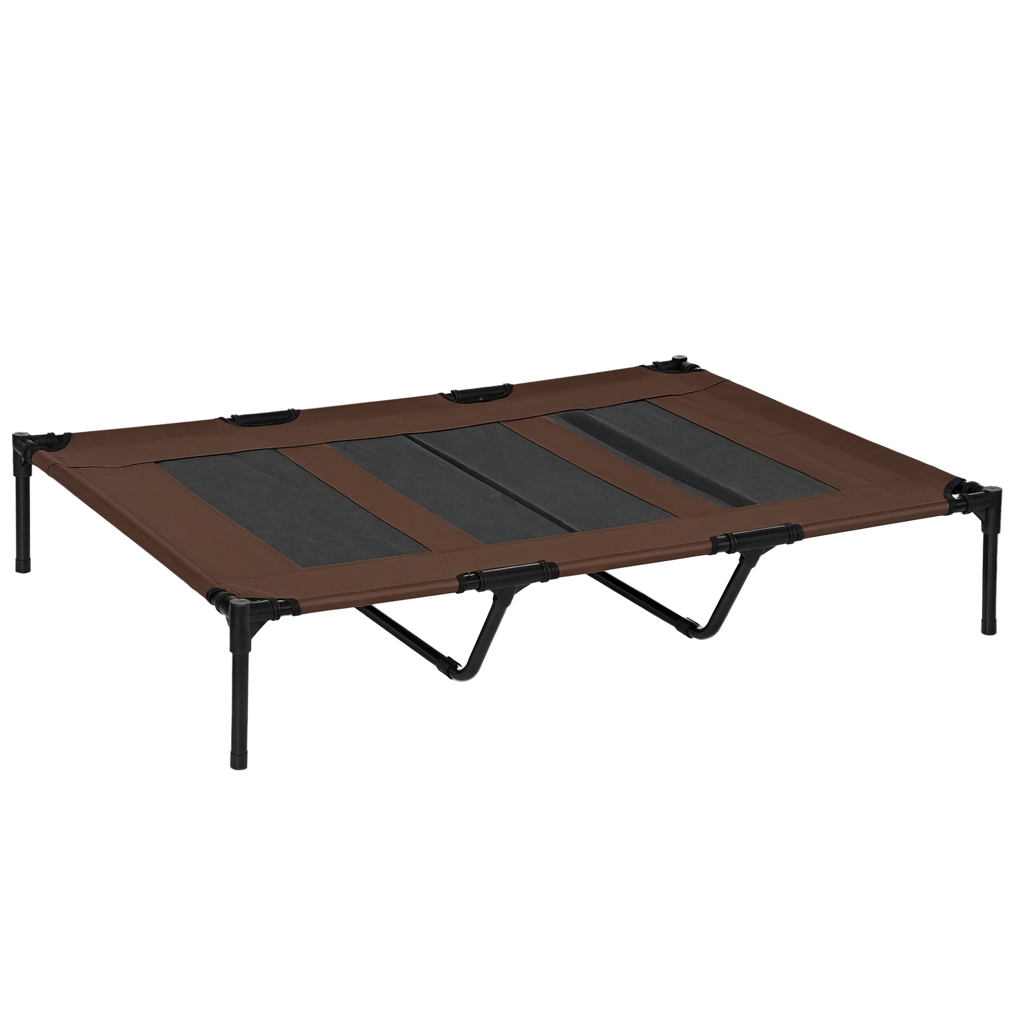 Raised Dog Bed Cooling Elevated Pet Cot with Breathable Mesh for Indoor Outdoor Use Brown, XX Large, 122 x 92 x 23cm (Drop Shipping Only, Not for Amazon)