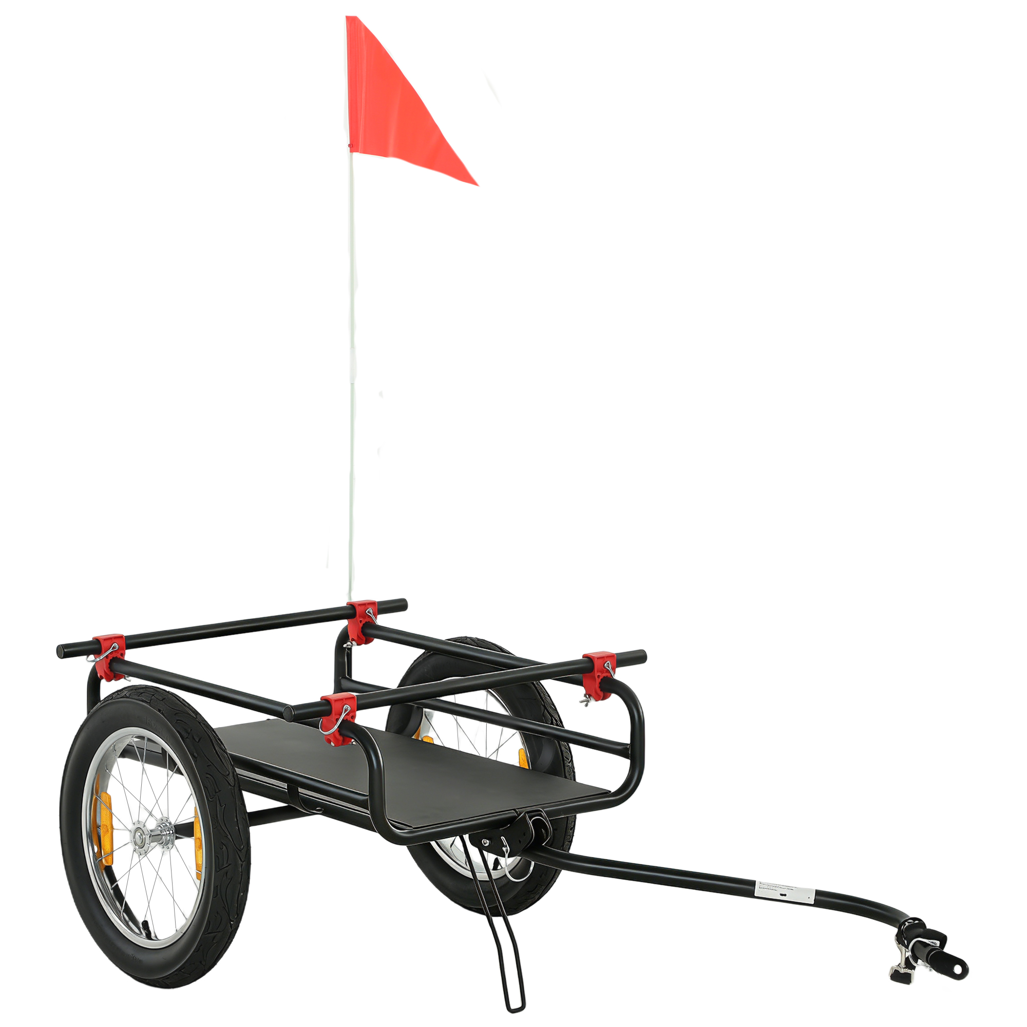 2-In-1 Bike Cargo Trailer & Wagon Cart, Multi-Use Bicycle Trailer with Quick Release 16