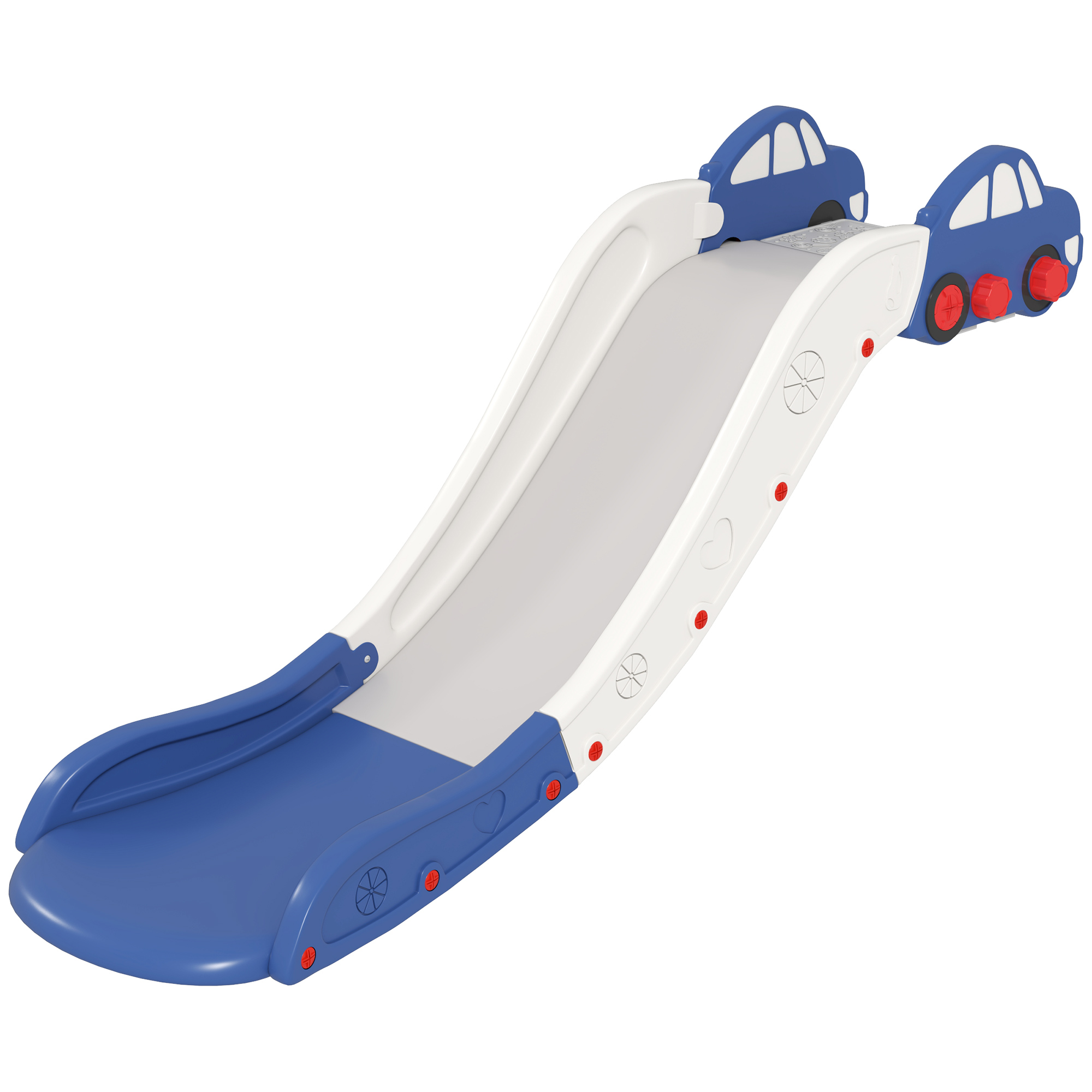 Kids Slide for Bed, Sofa, with Extended Length, Easy to assemble and Store, Blue (Drop Shipping Only, Not for Amazon)