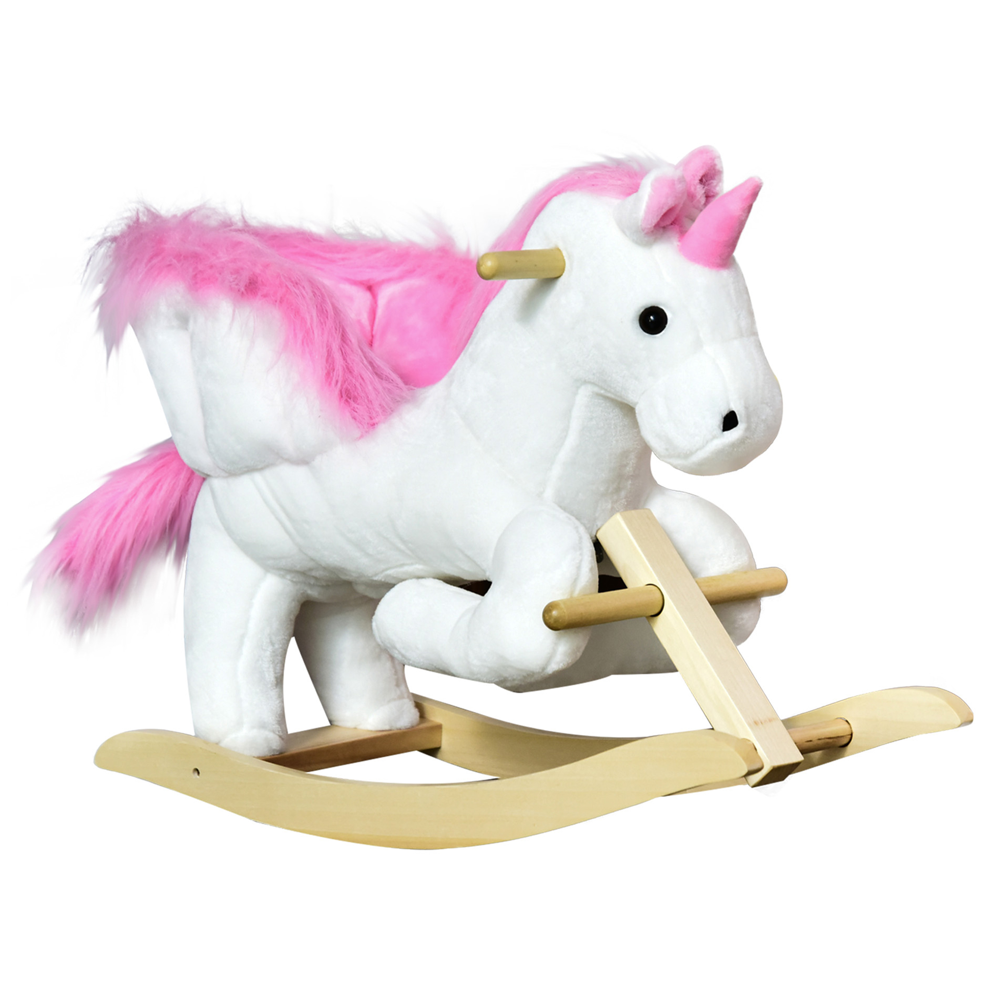 Unicorn Baby Rocking Horse Toy for Kids with Lullaby Song, Plush Ride on Horse with Heavy-Duty Support System, Pretend Play Interactive Toy for Toddlers 18-36 Months (Drop Shipping Only, Not for Amazon)