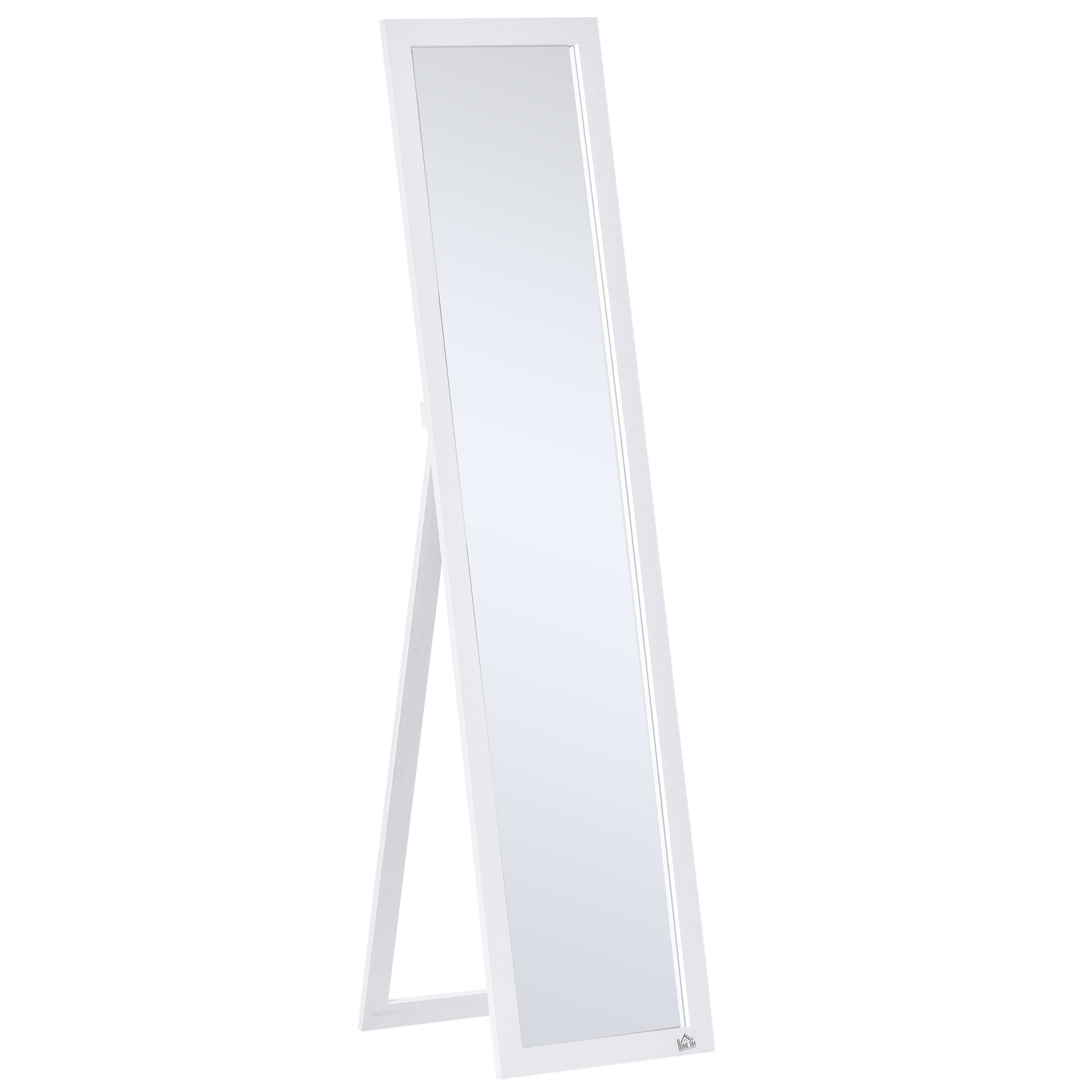 Full Length Mirror for Bedroom, Free Standing Dressing Mirror, Wall Mirror for Living Room, 37 x 154 cm, White (Drop Shipping Only, Not for Amazon)