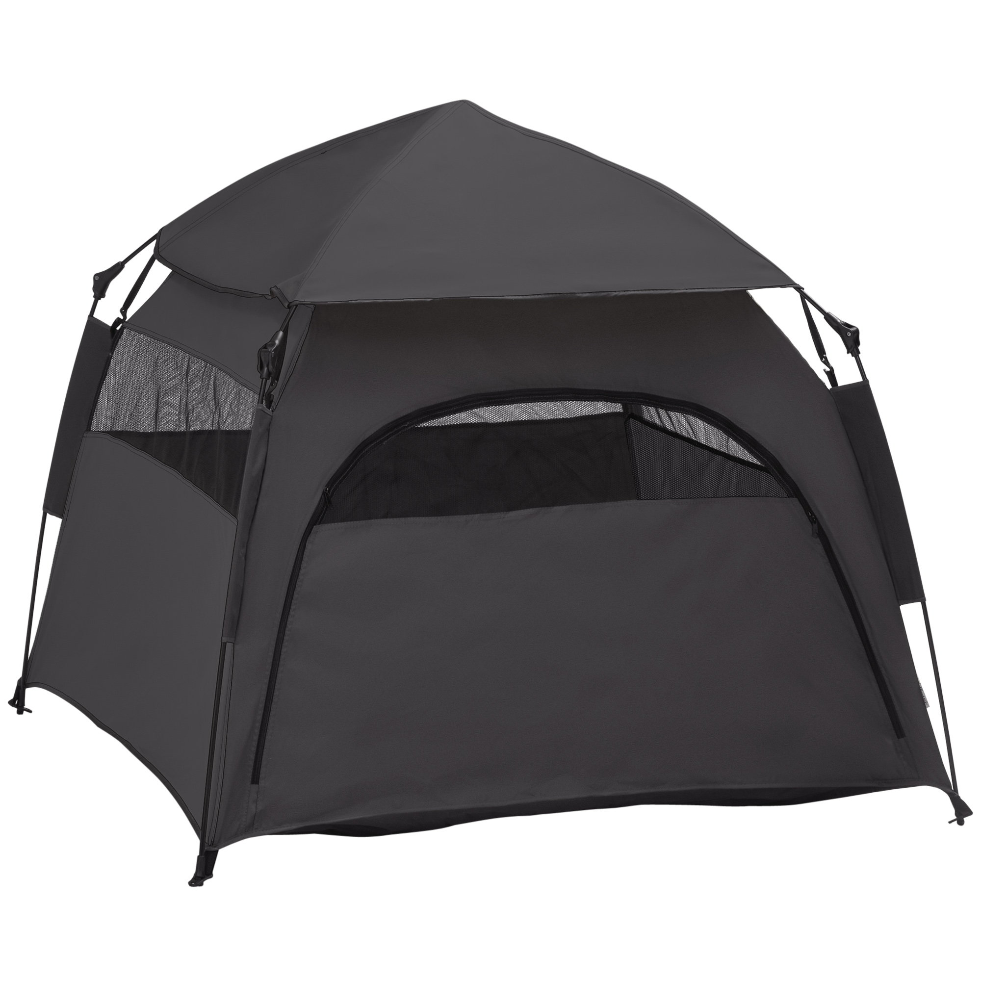 Foldable Dog Cat Tent with Water-Resistant Oxford, Carry Bag for Extra Large Dog, Charcoal Grey (Drop Shipping Only, Not for Amazon)