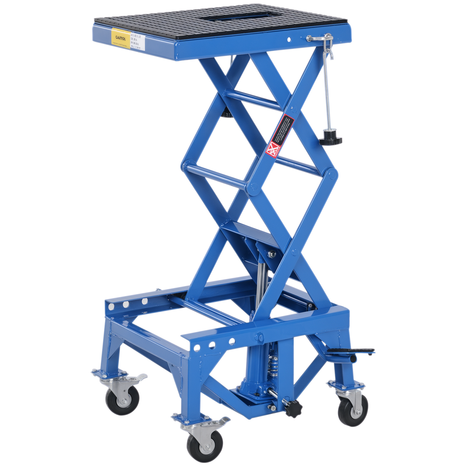 300 lbs Hydraulic Motorcycle Scissor Jack Lift Foot Step Wheels for Small Dirt Bikes (Drop Shipping Only, Not for Amazon)