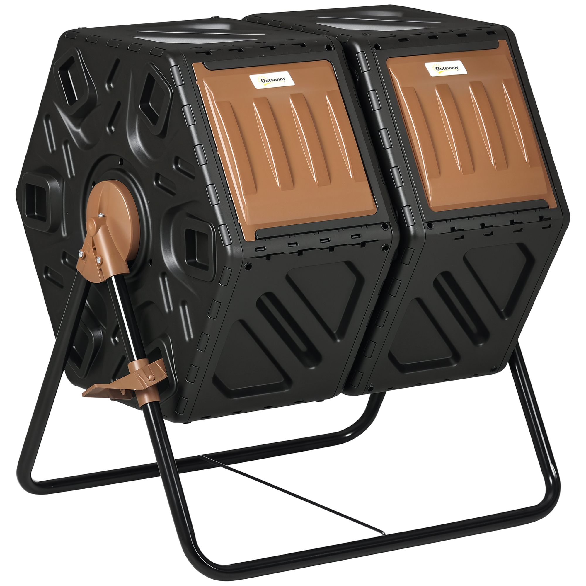 130L Double Chamber Composter - Black (Drop Shipping Only, Not for Amazon)